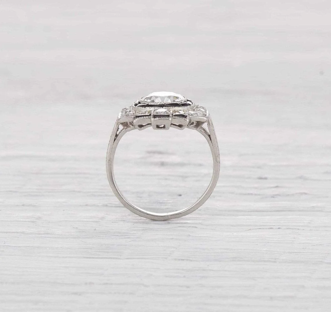 1.22 Carat Art Deco Diamond Engagement Ring - Image 4