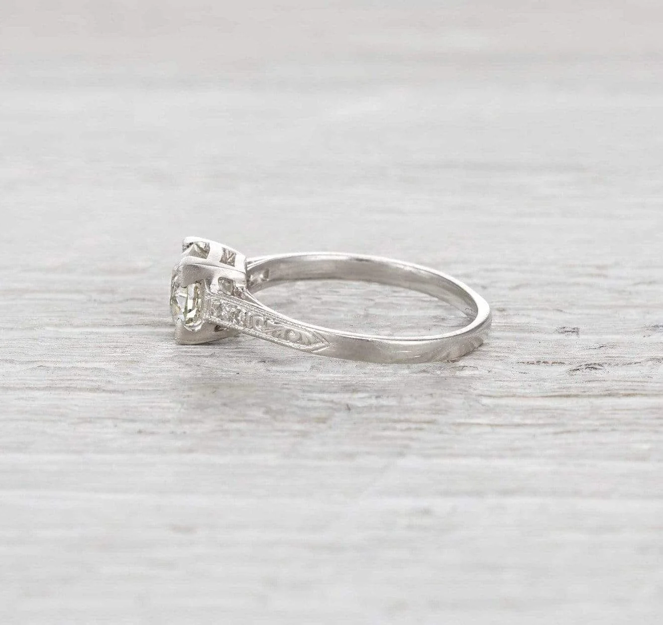1.22 Carat Art Deco Engagement Ring - Image 3
