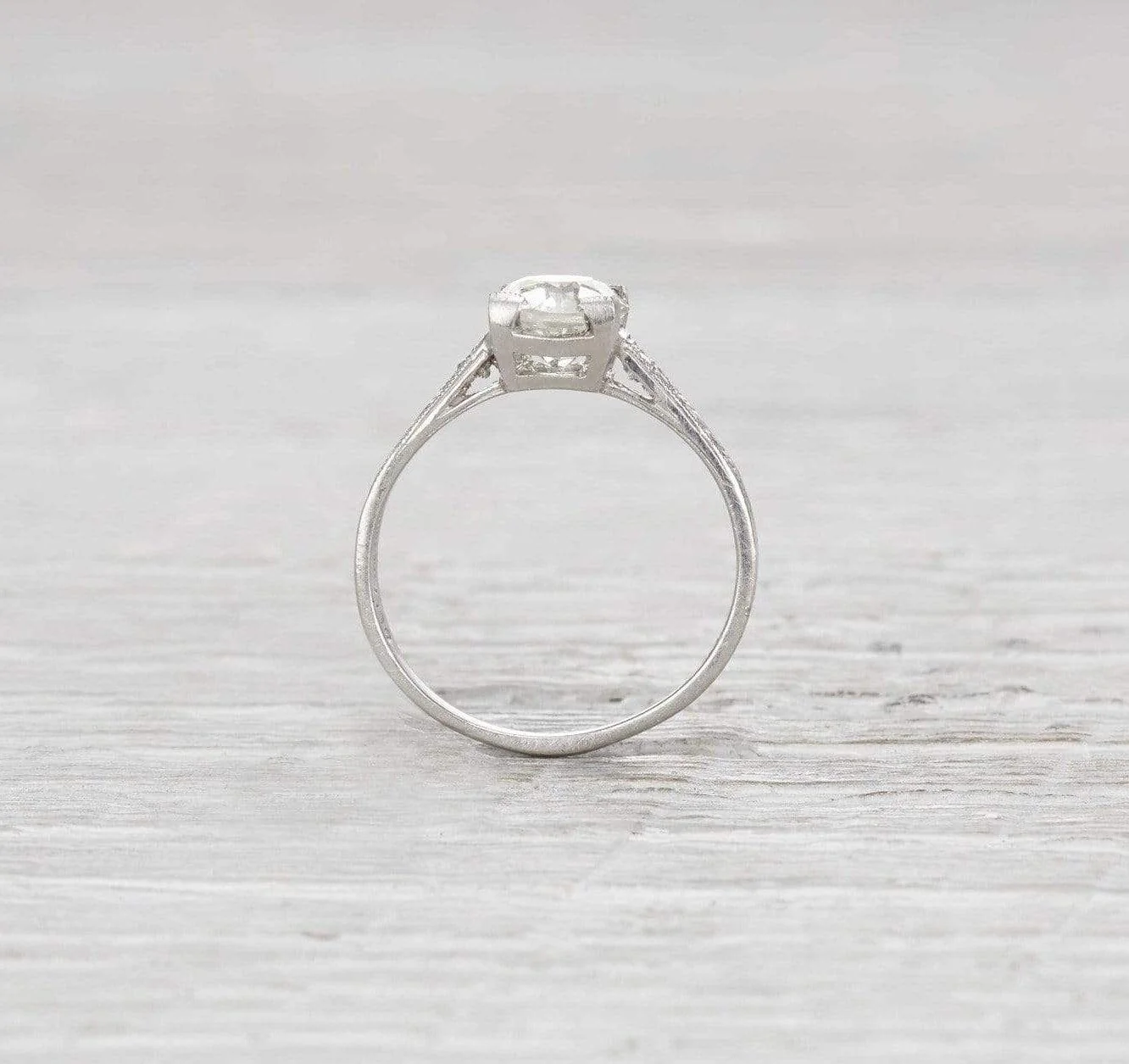 1.22 Carat Art Deco Engagement Ring - Image 4
