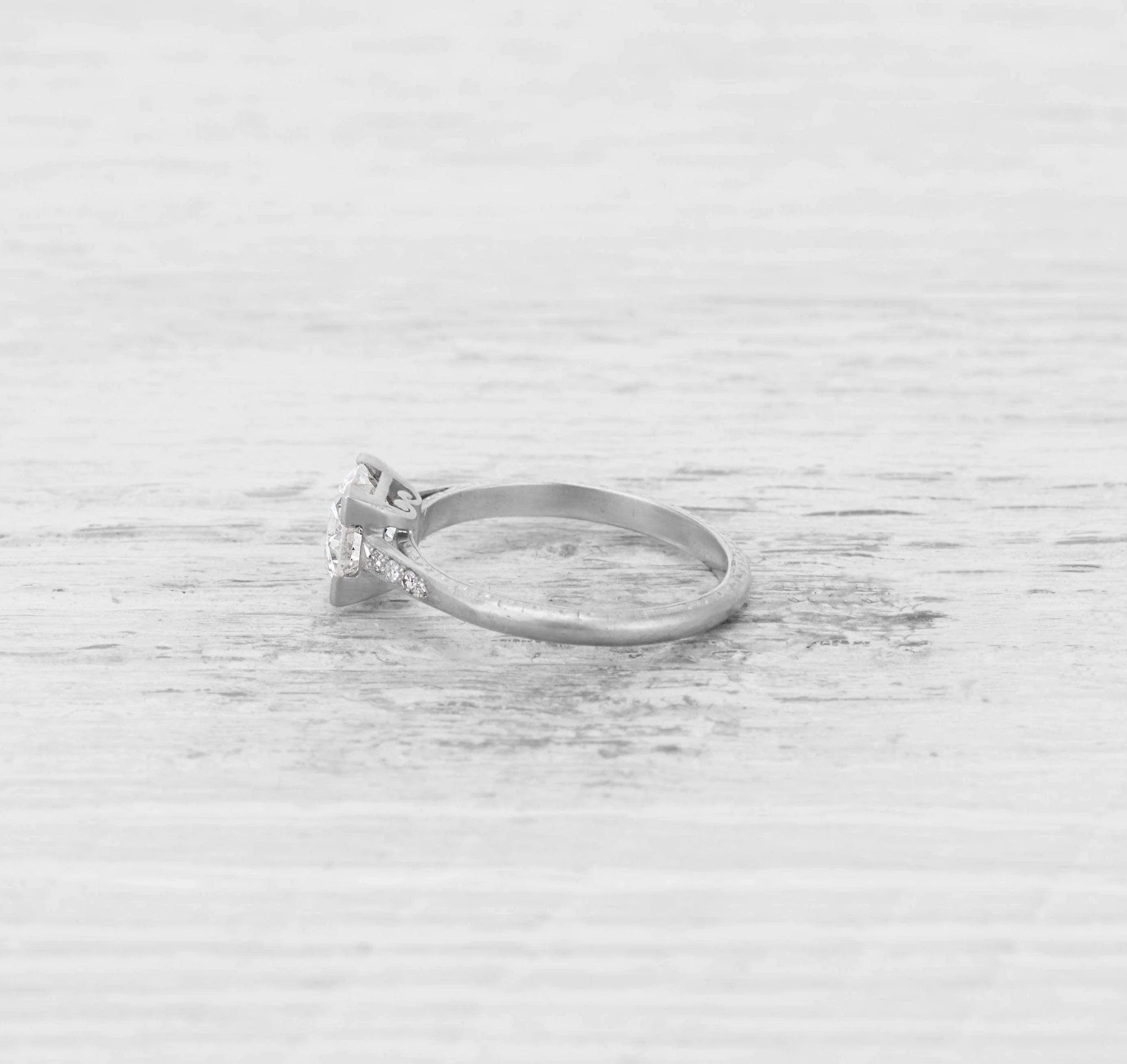 1.22 CARAT ART DECO TIFFANY & CO DIAMOND ENGAGEMENT RING - Image 3