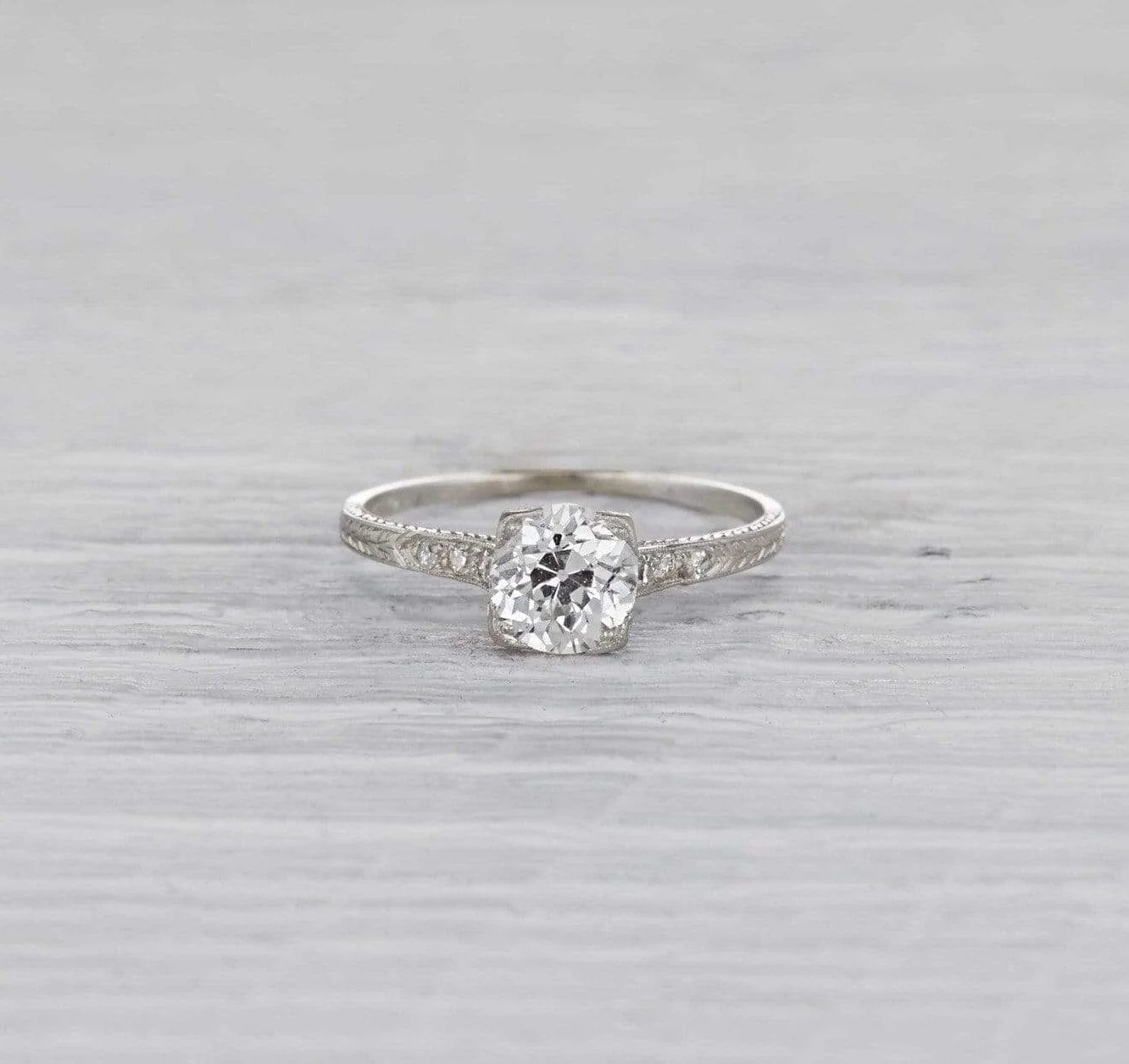 1.23 Carat Art Deco Engagement Ring - Image 2