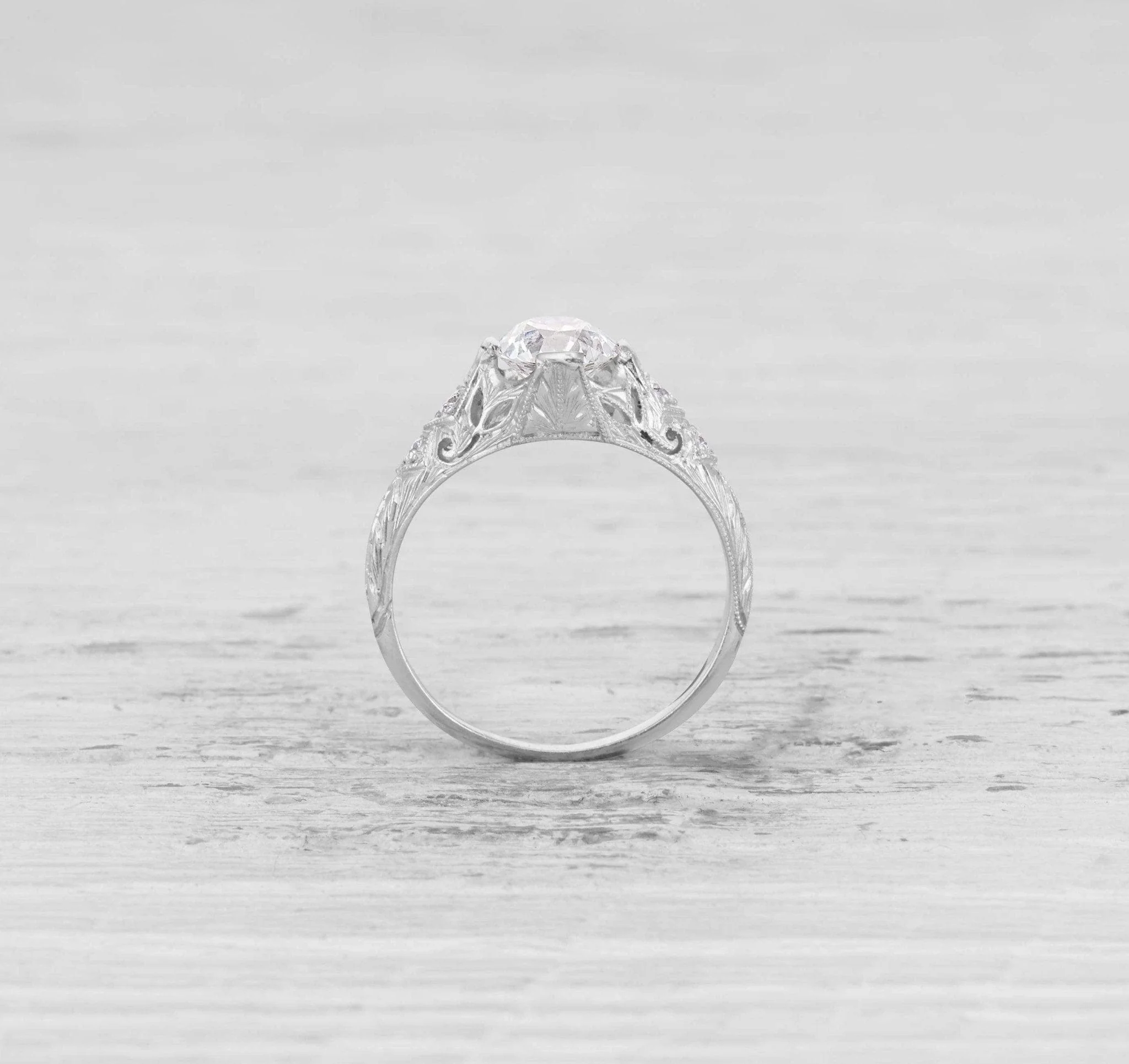 1.25 CARAT EDWARDIAN DIAMOND ENGAGEMENT RING - Image 4