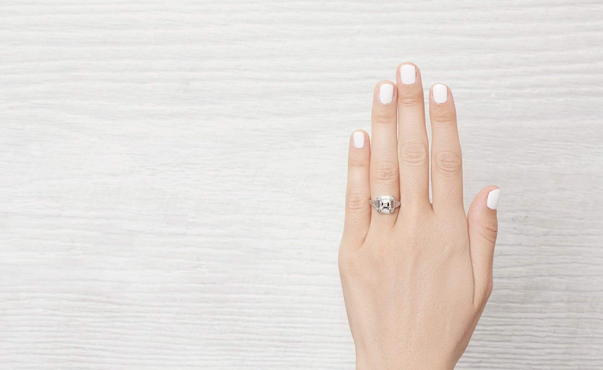 1.26 Carat Art Deco Engagement Ring - Image 5