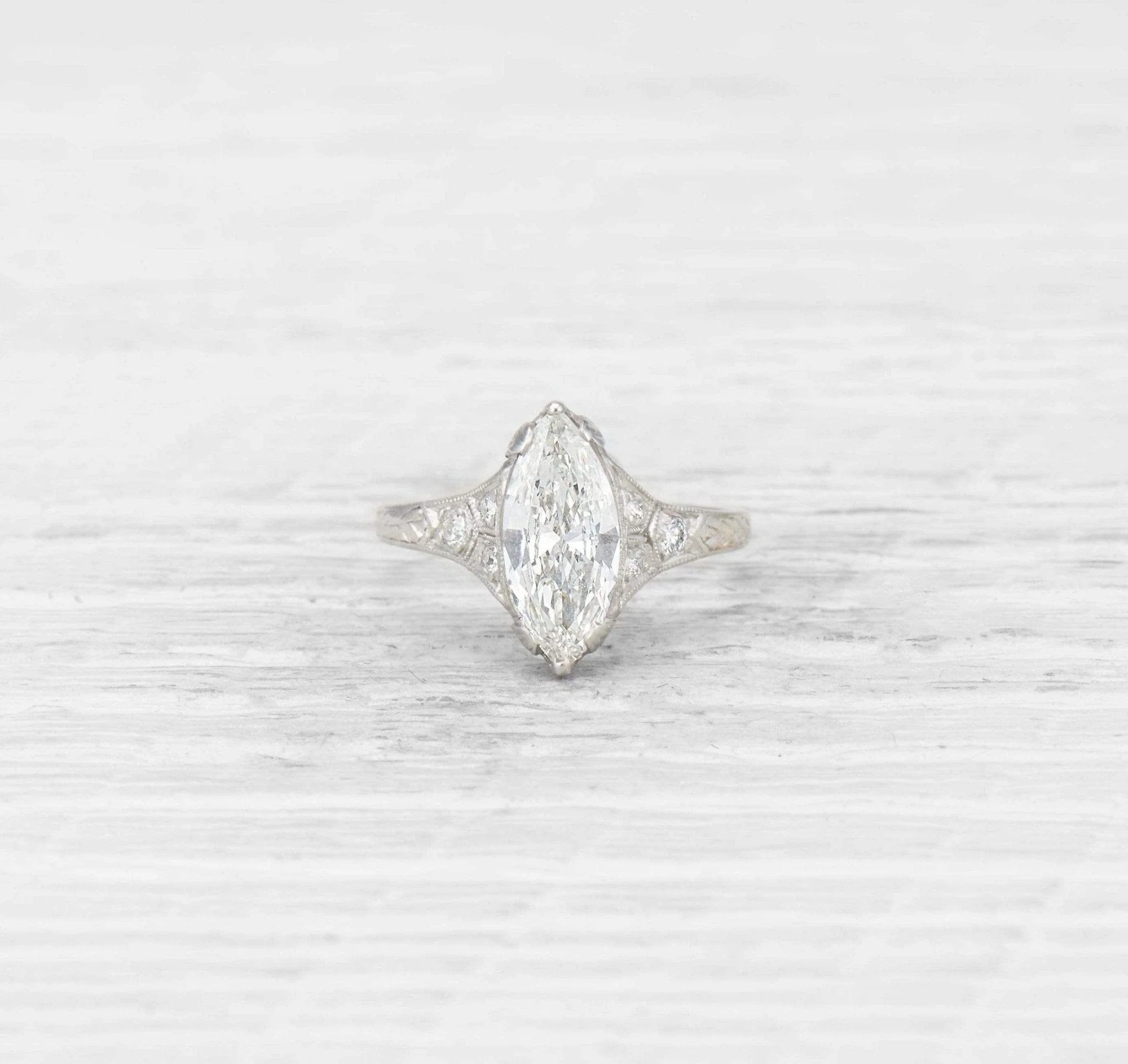 1.27 Carat Edwardian Diamond Engagement Ring - Image 2