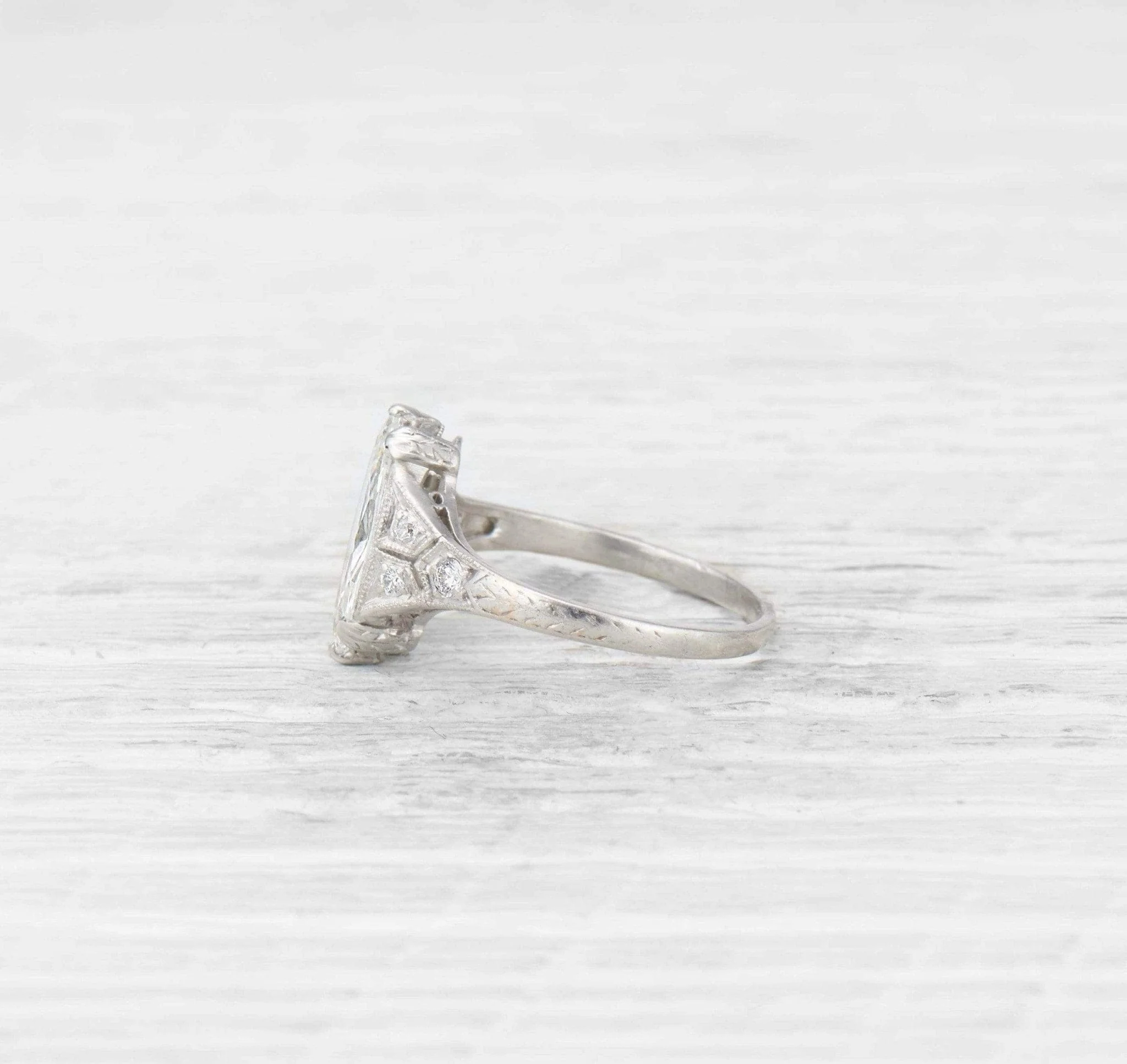 1.27 Carat Edwardian Diamond Engagement Ring - Image 3
