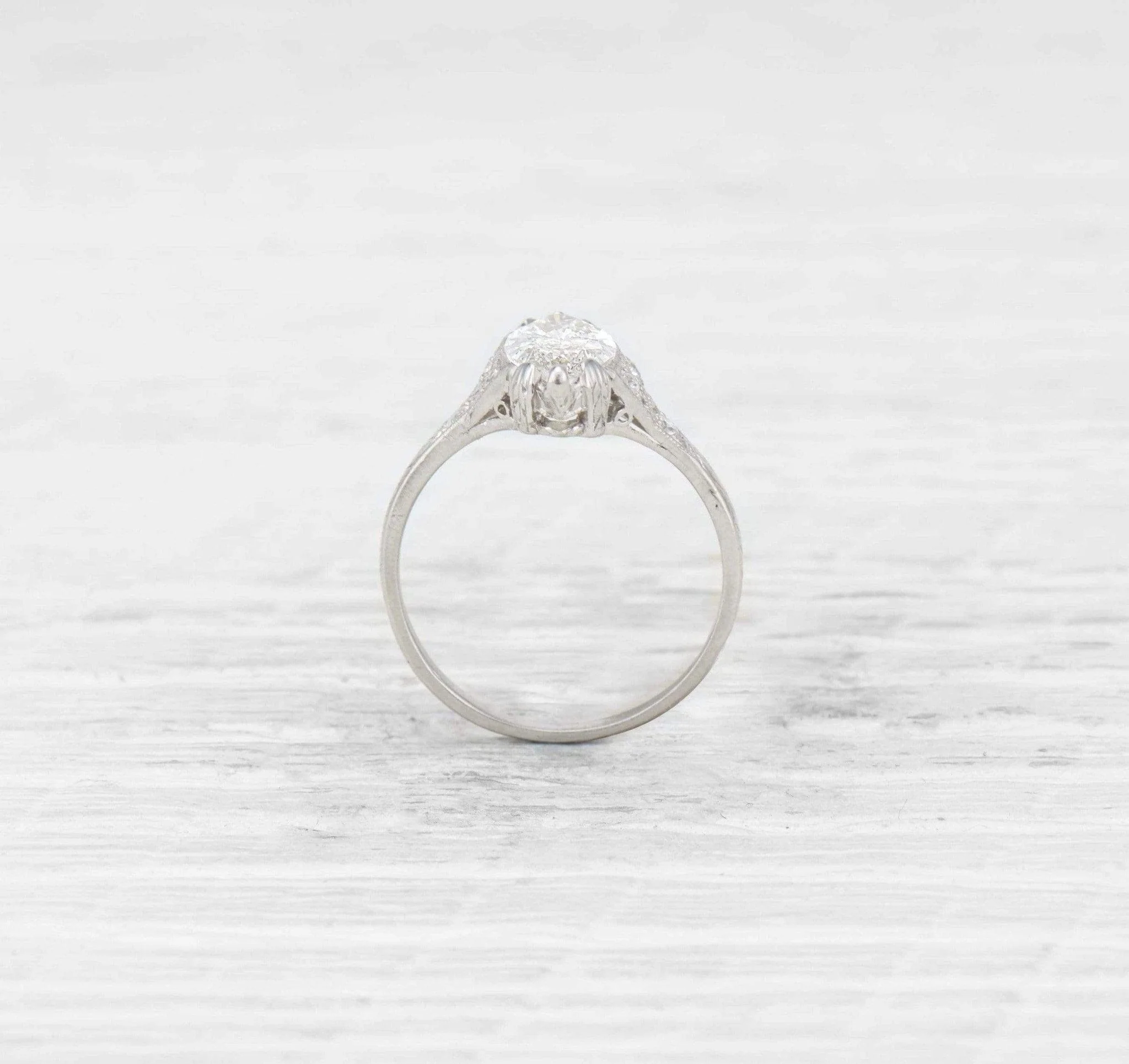 1.27 Carat Edwardian Diamond Engagement Ring - Image 4
