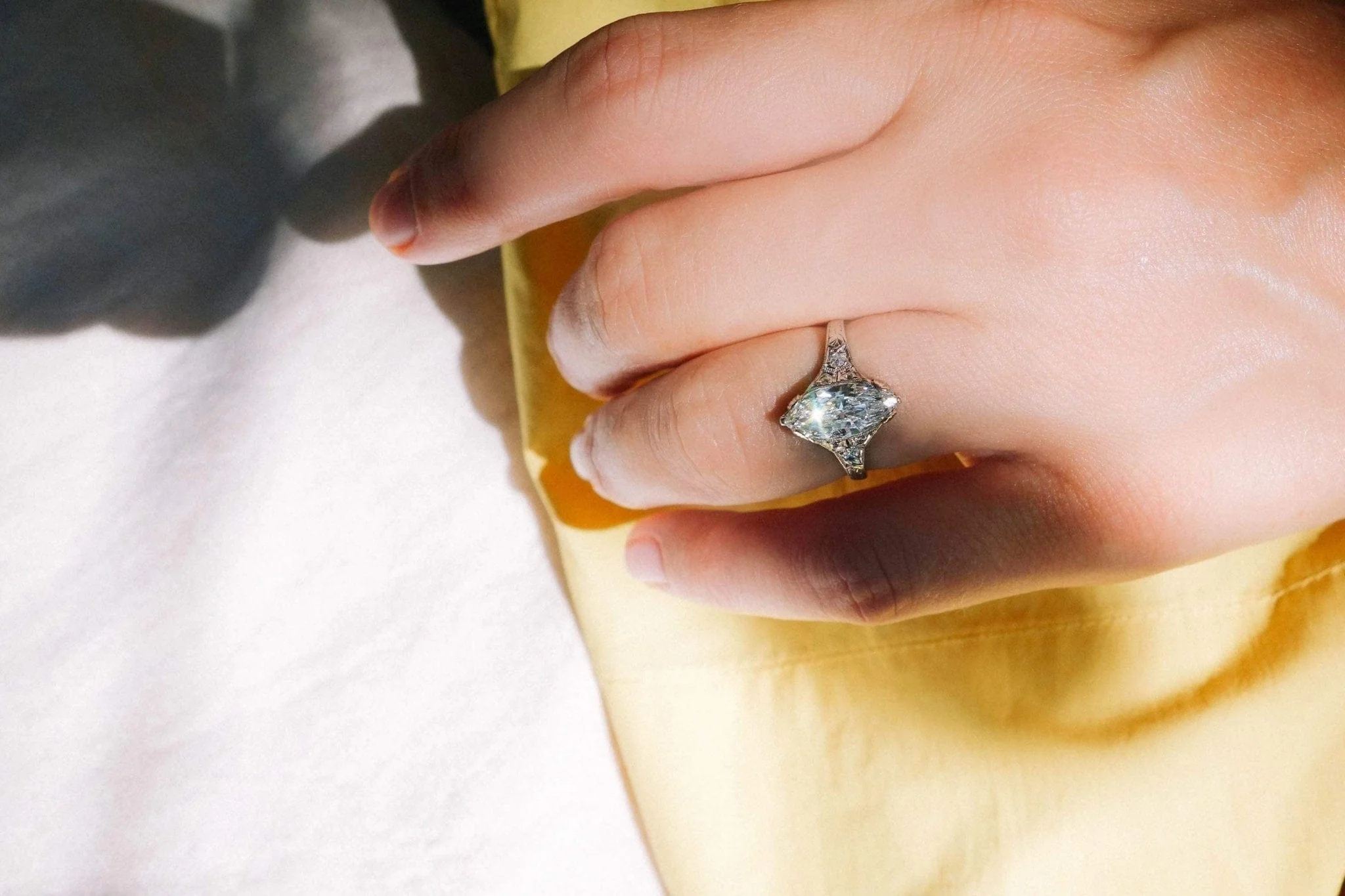 1.27 Carat Edwardian Diamond Engagement Ring - Image 6