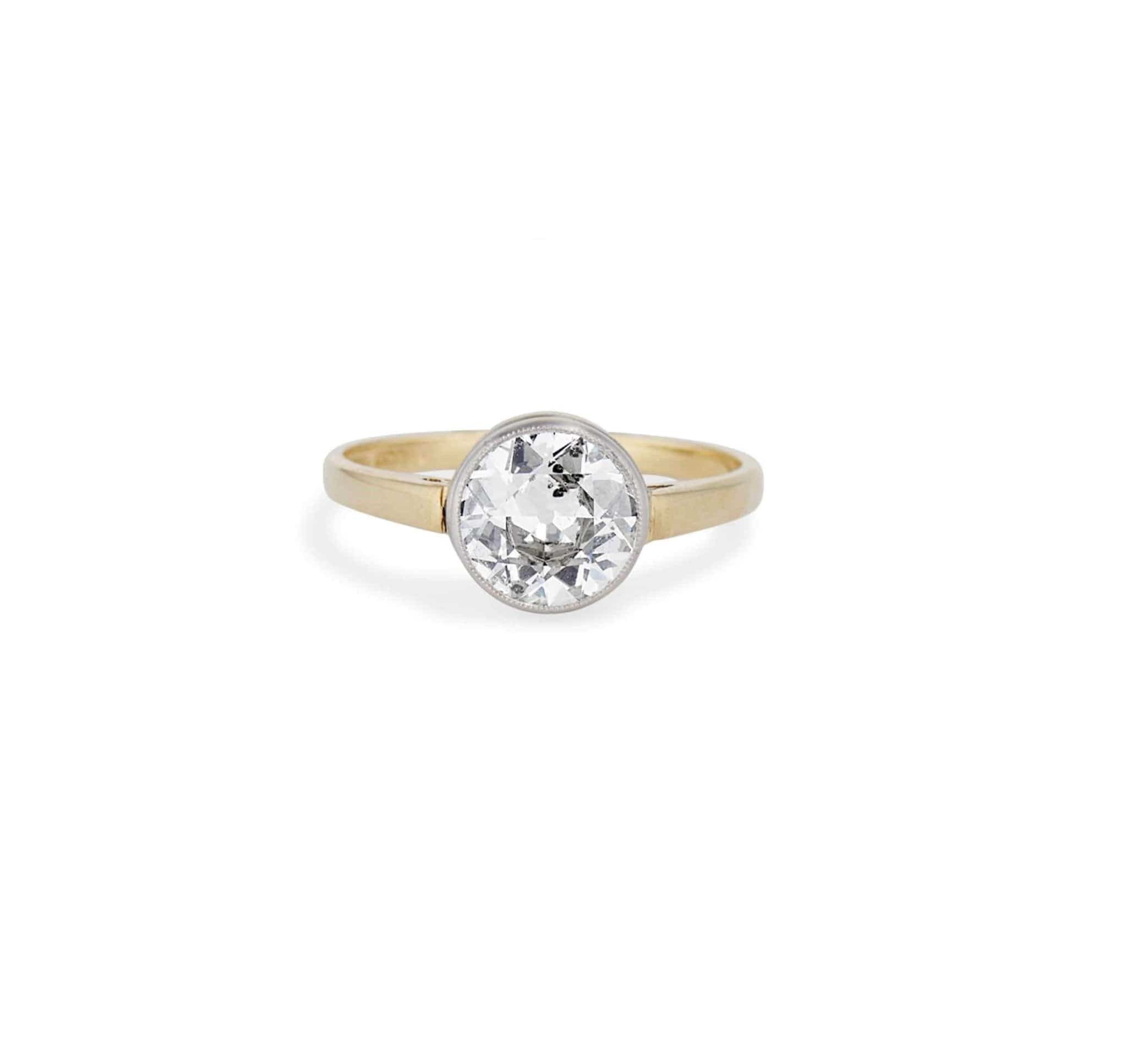 1.28 Carat Art Deco Diamond Solitaire Engagement Ring - Image 2
