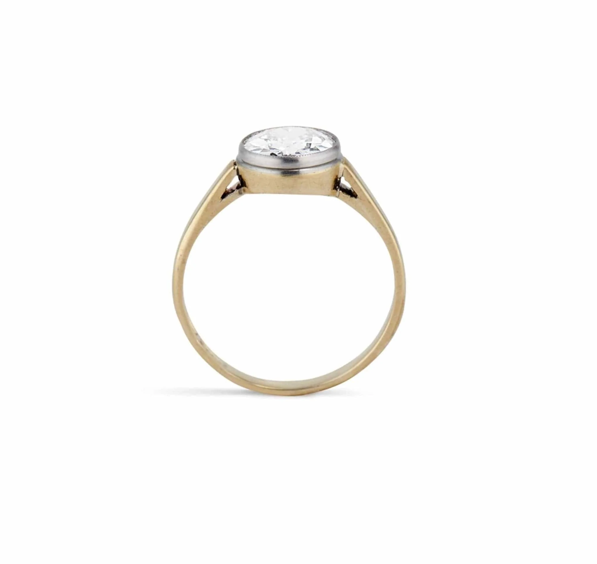 1.28 Carat Art Deco Diamond Solitaire Engagement Ring - Image 4