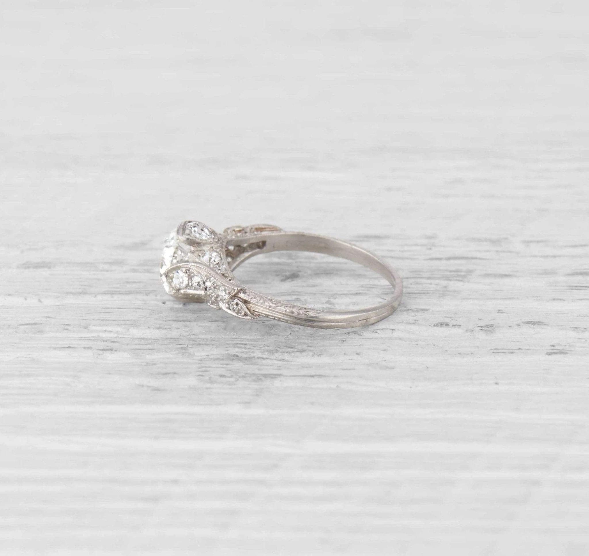 1.28 Carat Edwardian Diamond Engagement Ring - Image 3