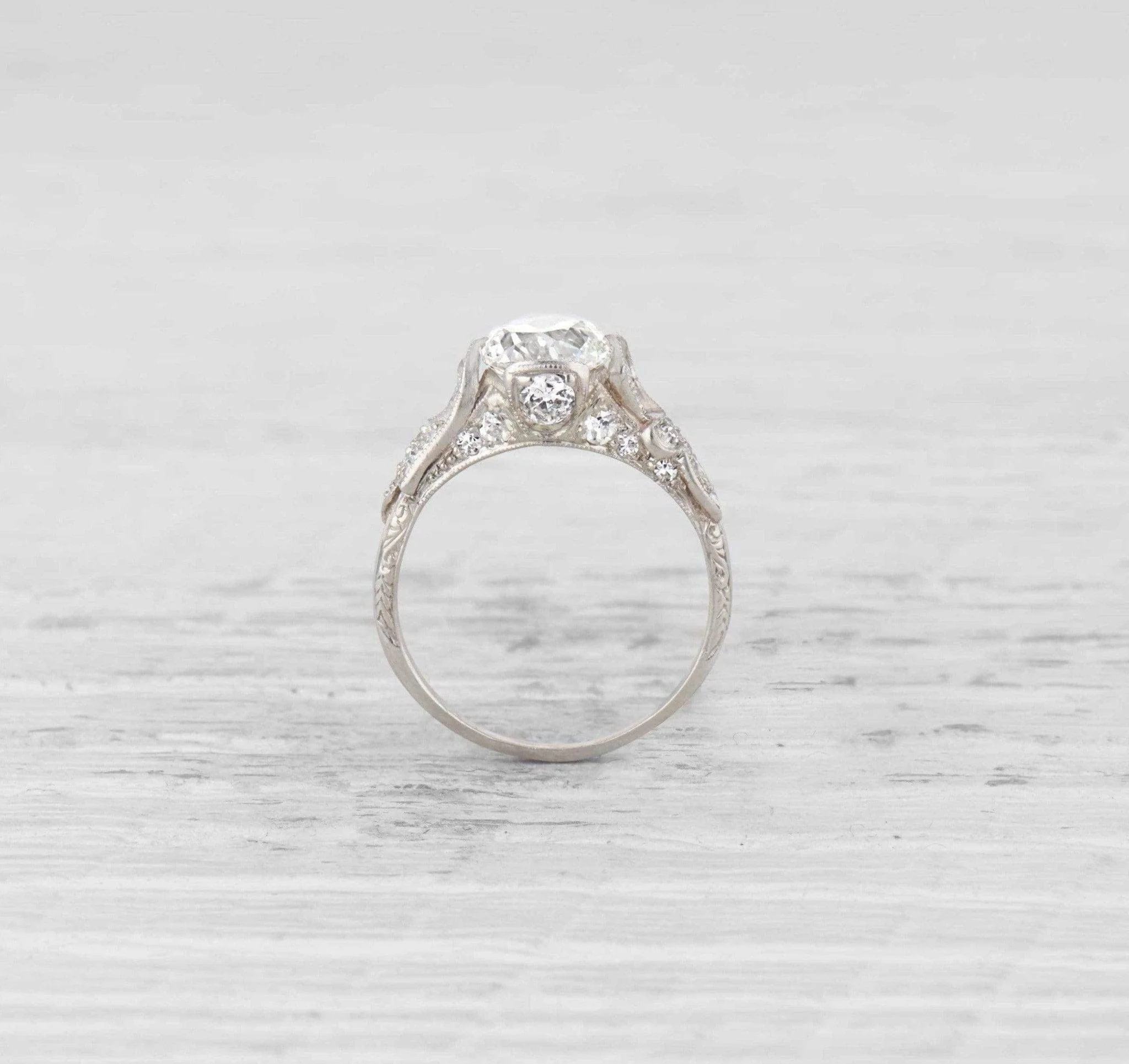 1.28 Carat Edwardian Diamond Engagement Ring - Image 4