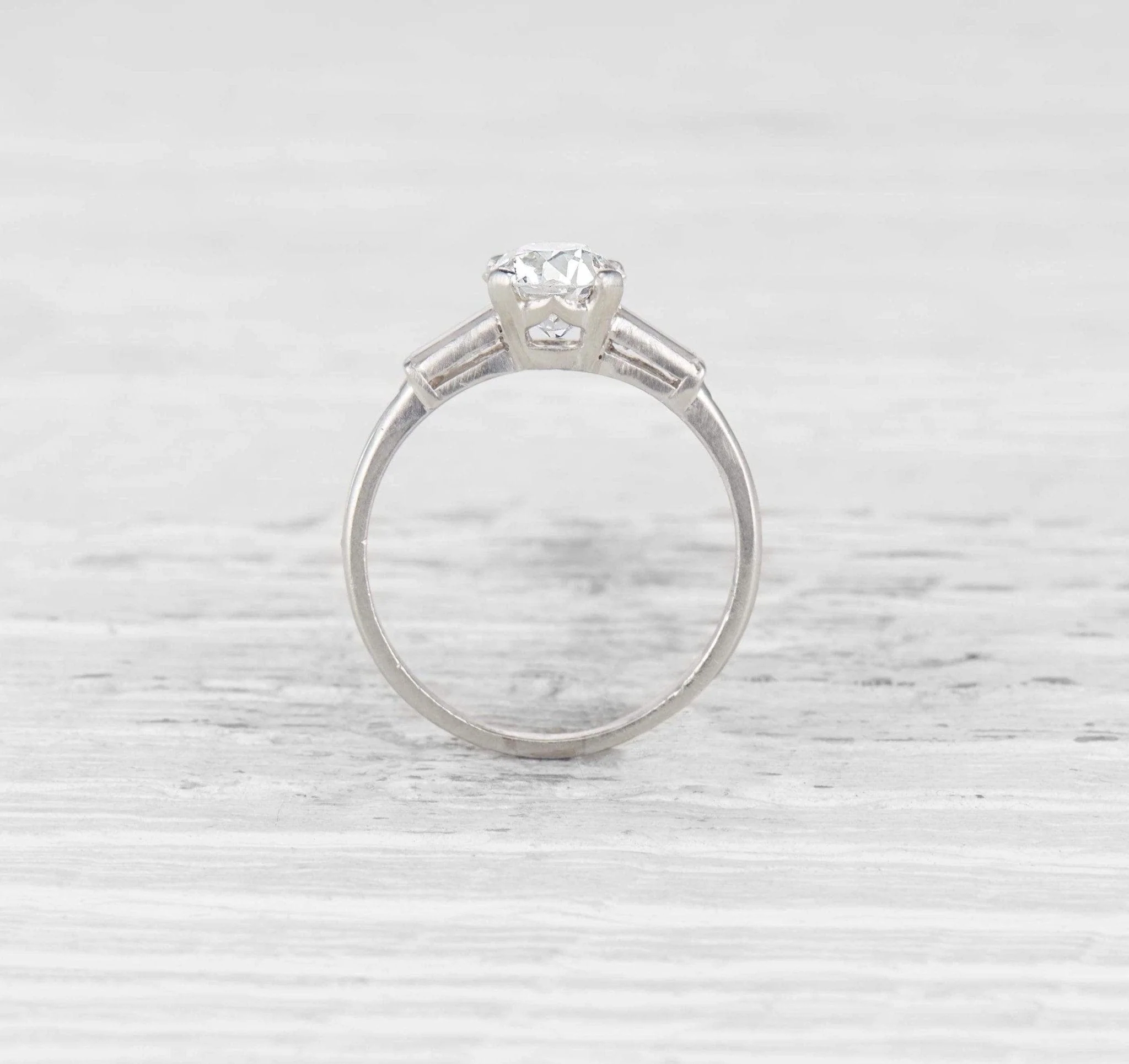 1.29 CARAT TIFFANY ART DECO DIAMOND ENGAGEMENT RING - Image 4