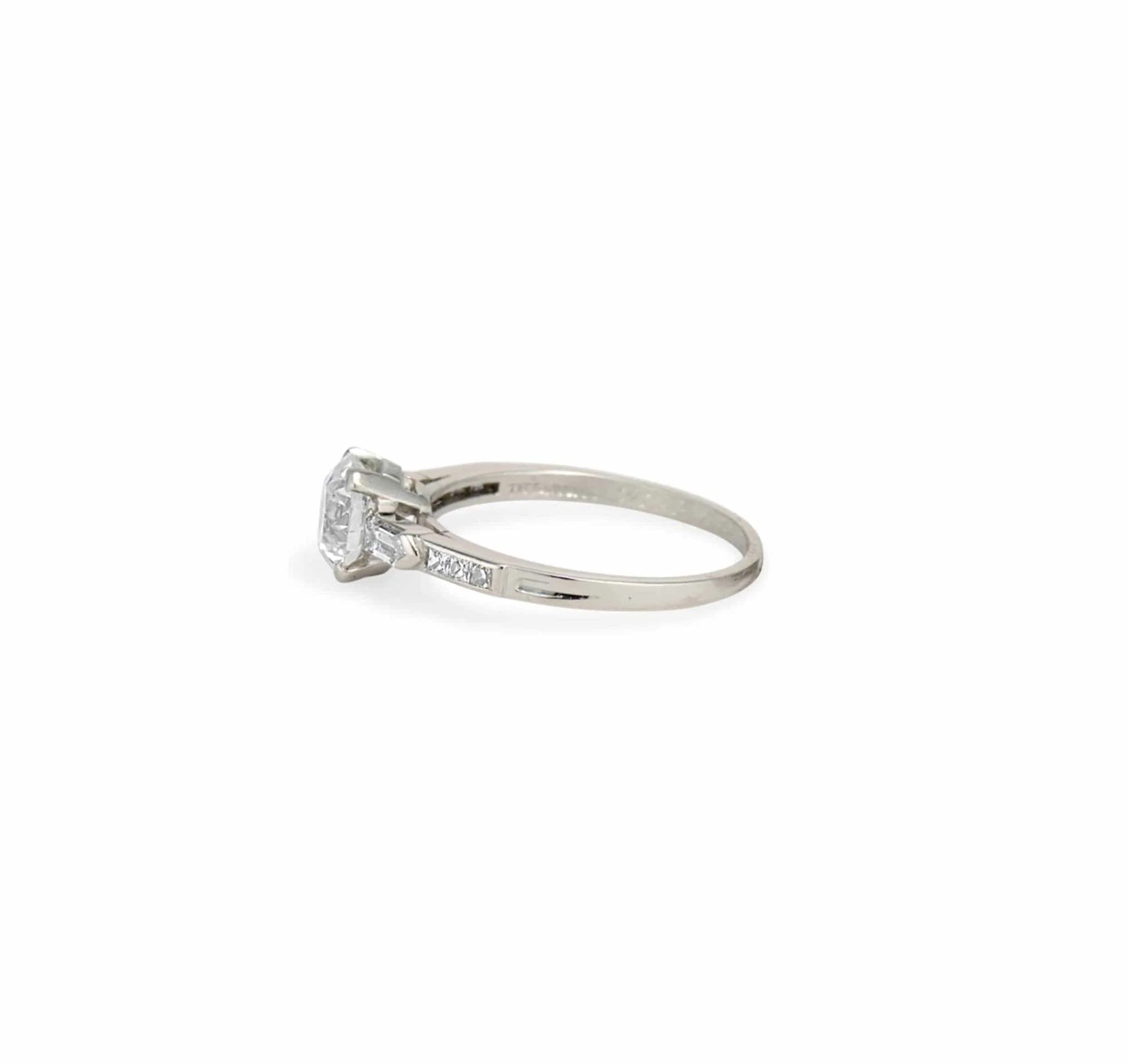 1.30 Carat Art Deco Tiffany & Co Diamond Engagement Ring - Image 3