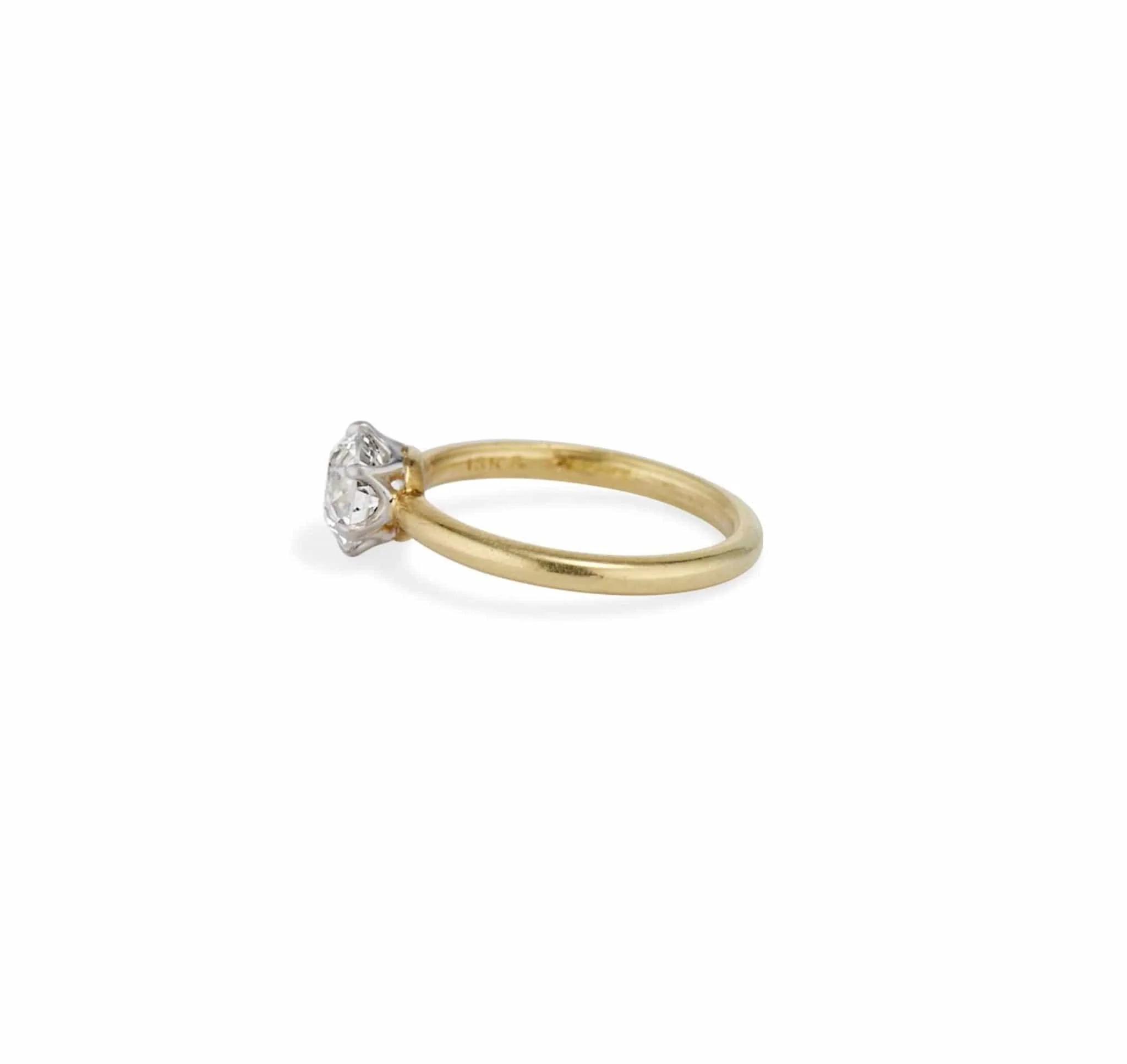 1930s Tiffany & Co 1.30 Carat Old European Cut Diamond Solitaire - Image 3