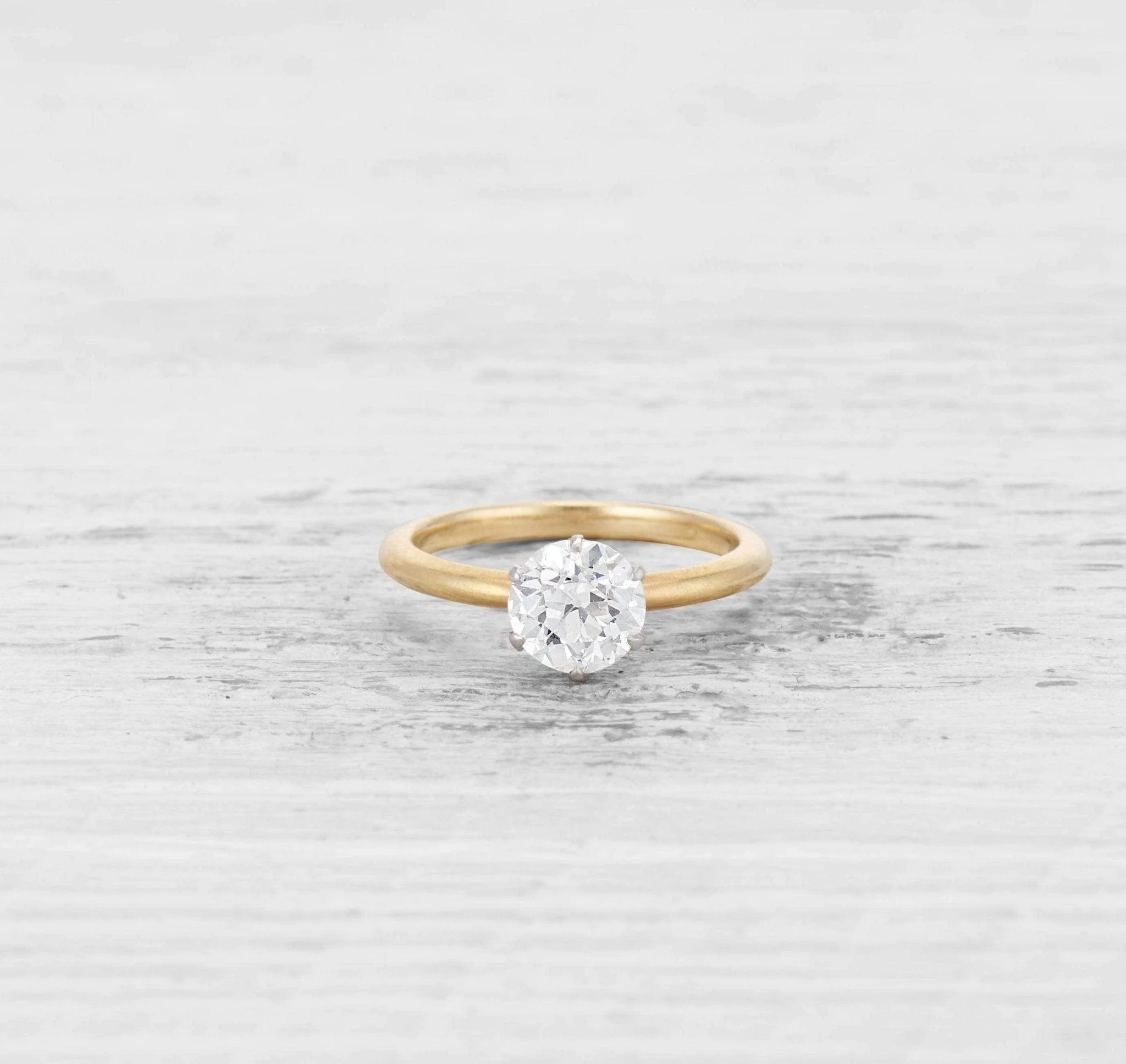 1.32 CARAT TIFFANY & CO ANTIQUE SOLITAIRE DIAMOND RING - Image 2