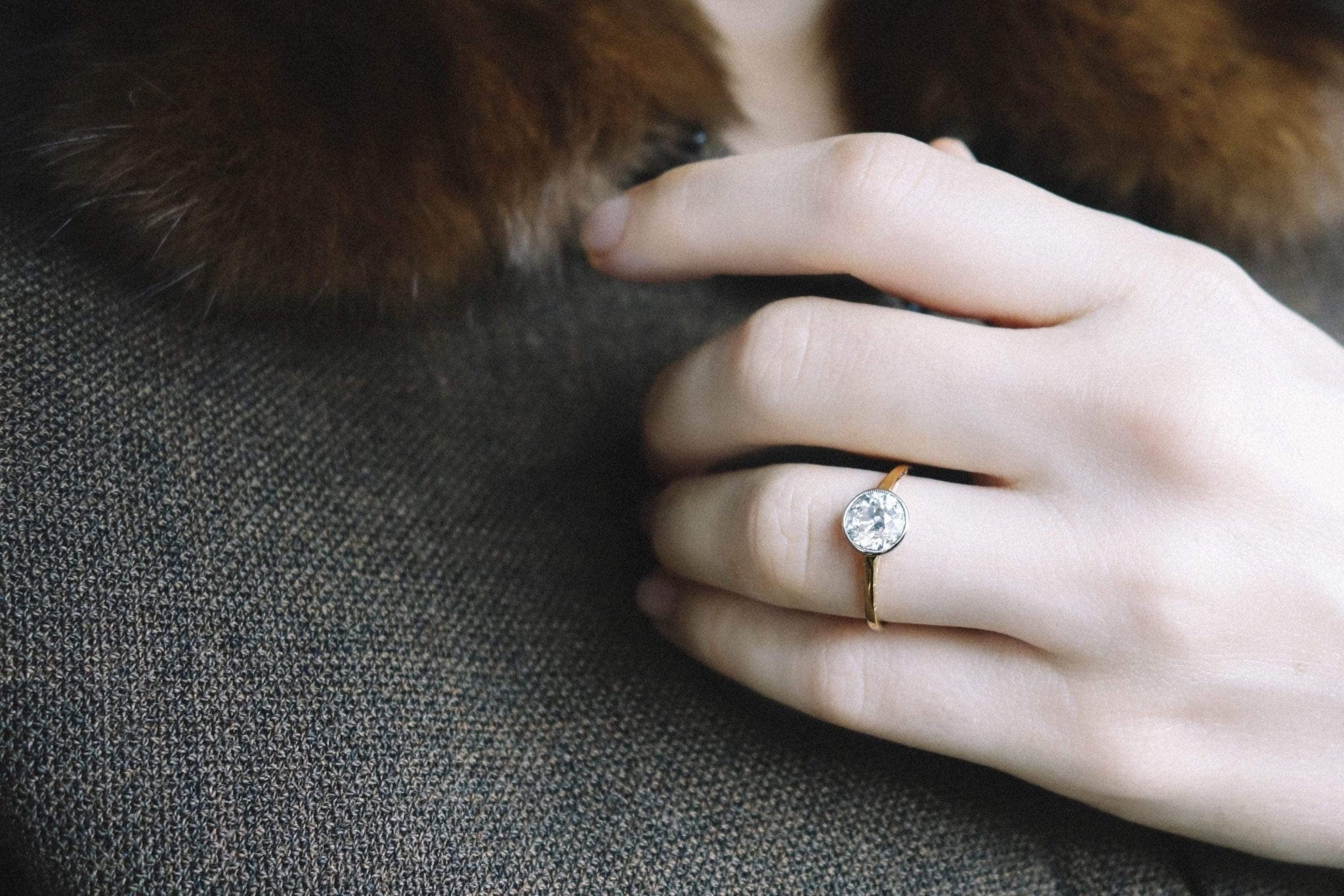 1.33 CARAT EARLY ART DECO DIAMOND ENGAGEMENT RING - Image 5