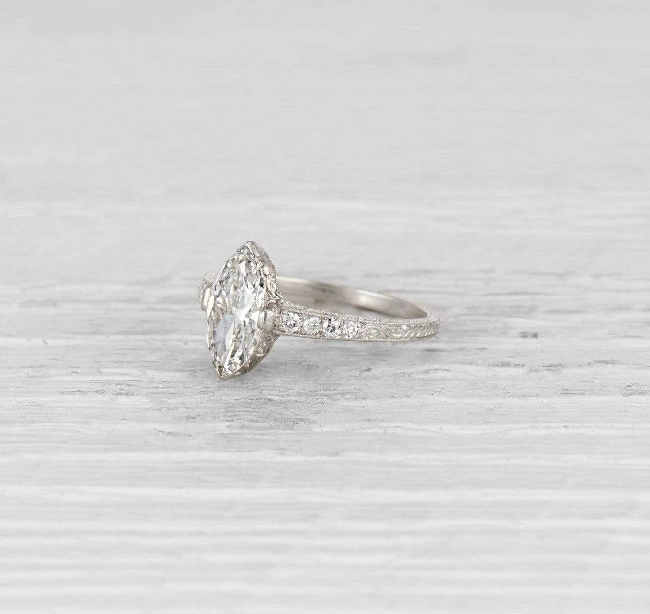 1.33 Carat Edwardian Diamond Engagement Ring - Image 2