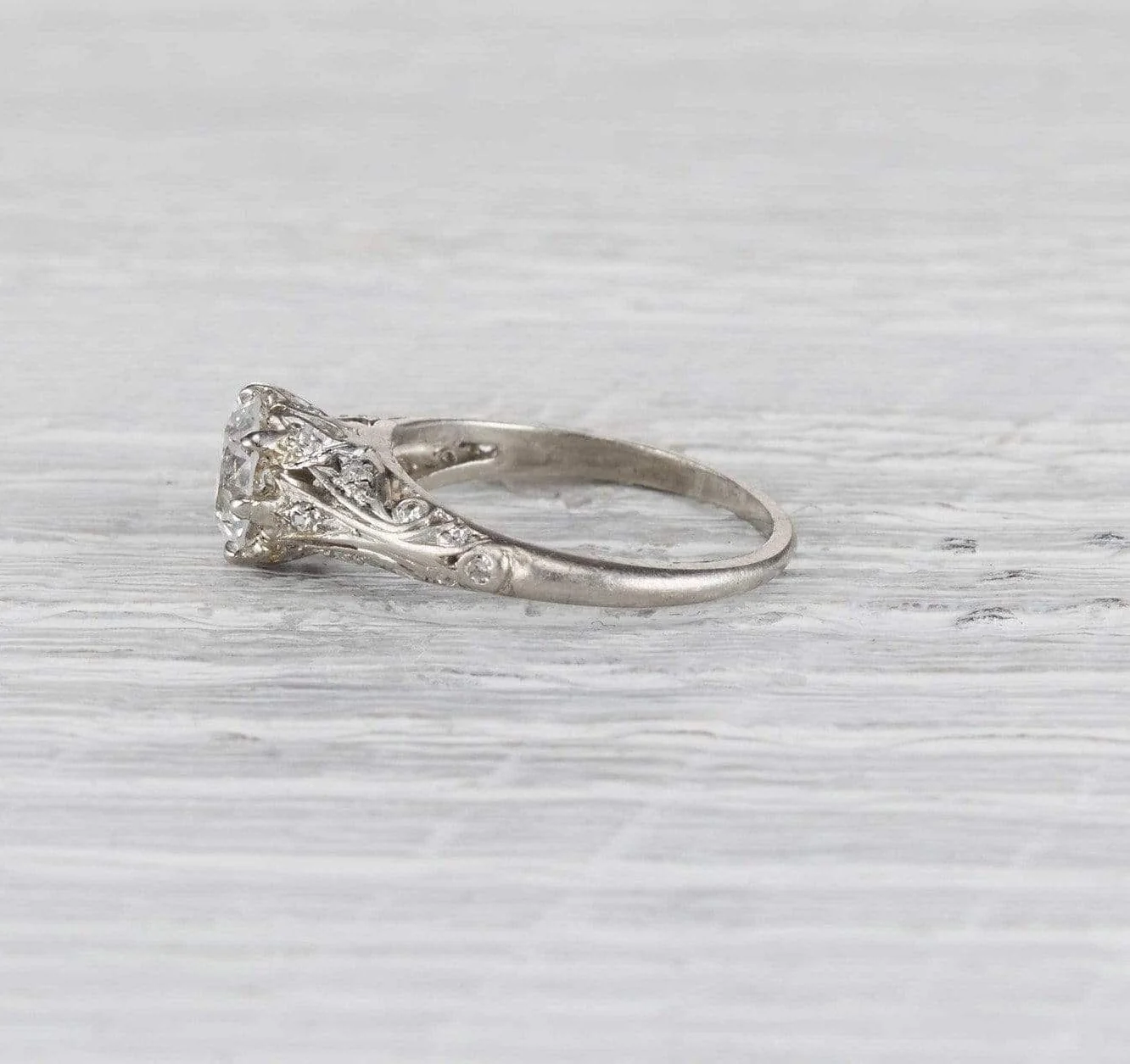 1.39 Carat Edwardian Diamond Engagement Ring - Image 3