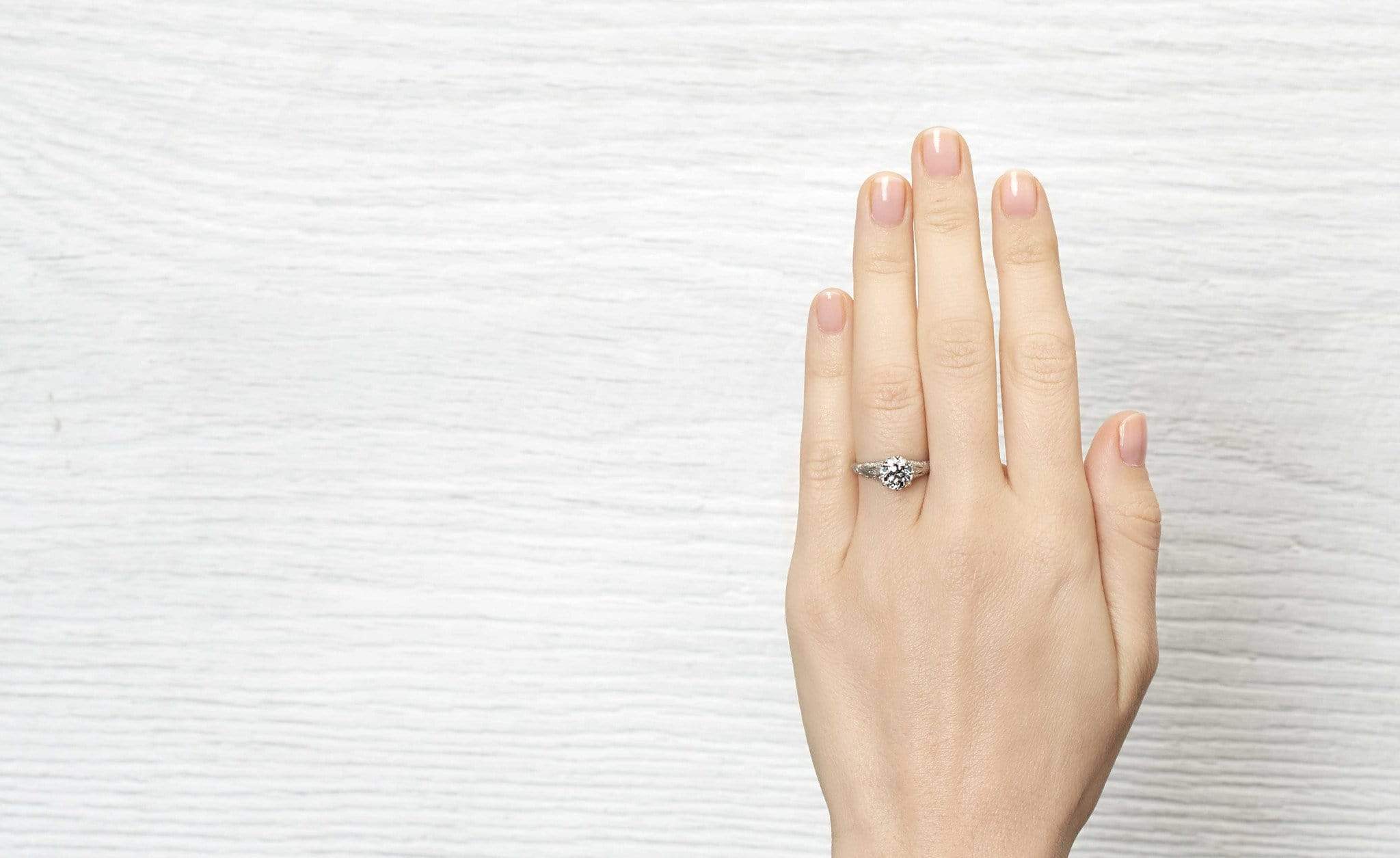 1.39 Carat Edwardian Diamond Engagement Ring - Image 5