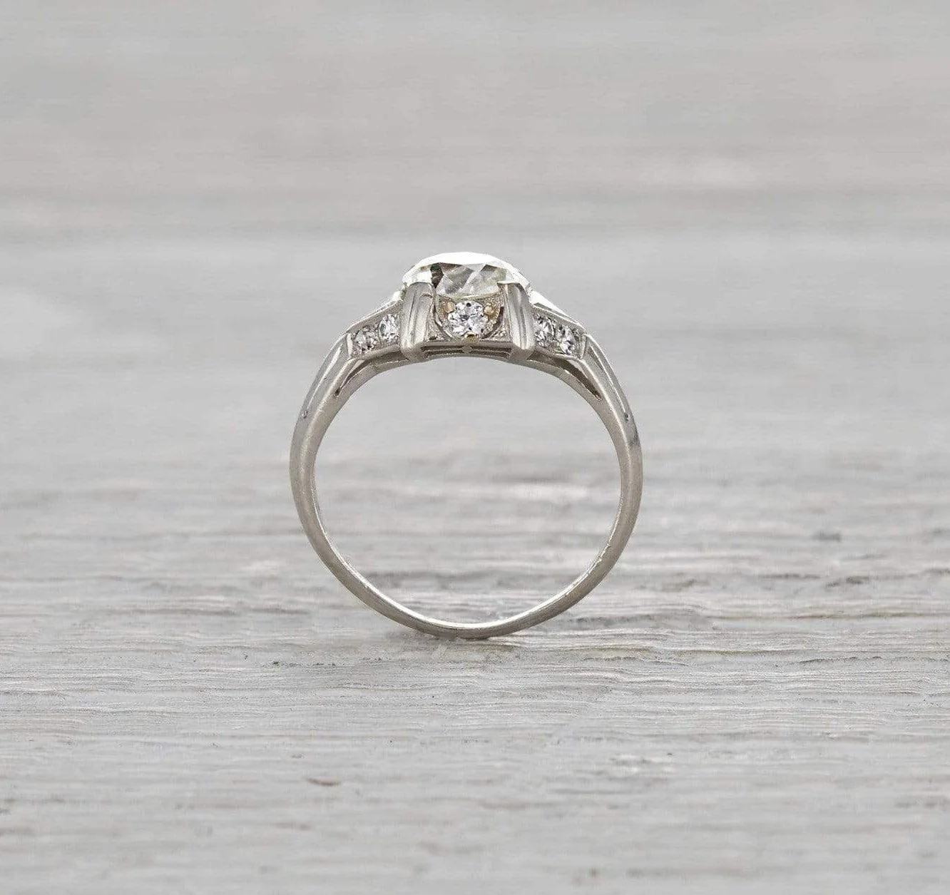1.40 Carat Art Deco Engagement Ring - Image 4