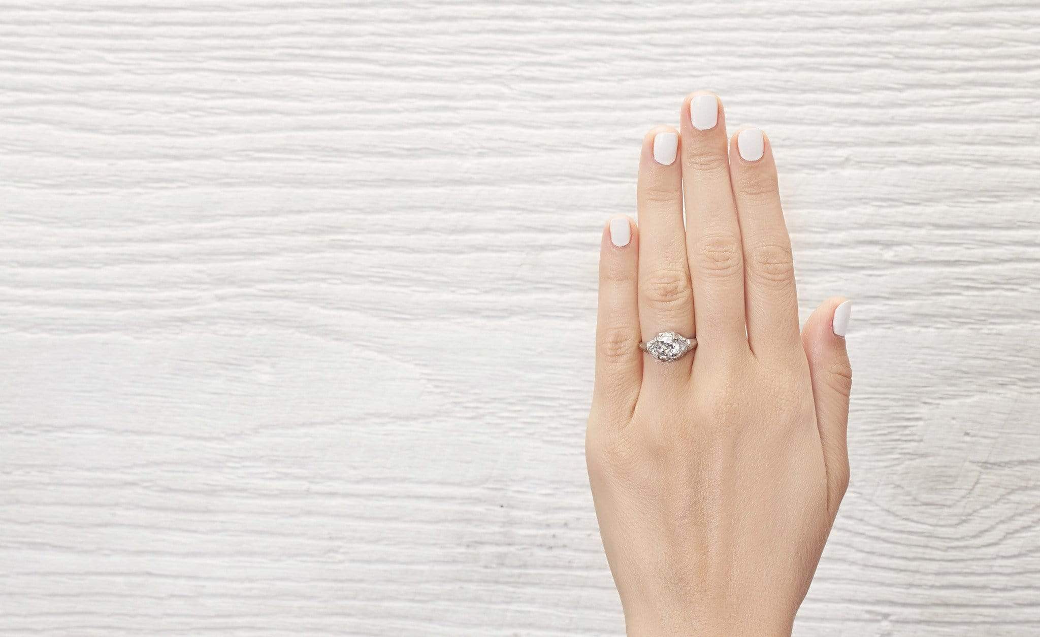 1.40 Carat Art Deco Engagement Ring - Image 5
