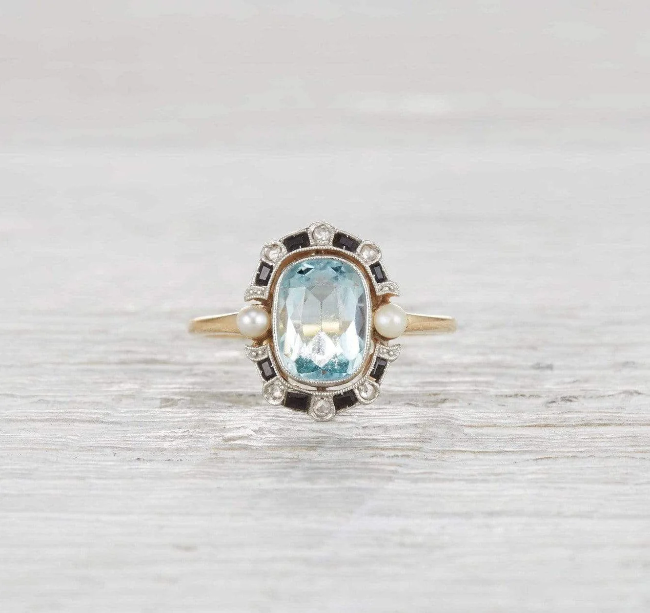 1.40 Carat Edwardian Aquamarine Ring - Image 2