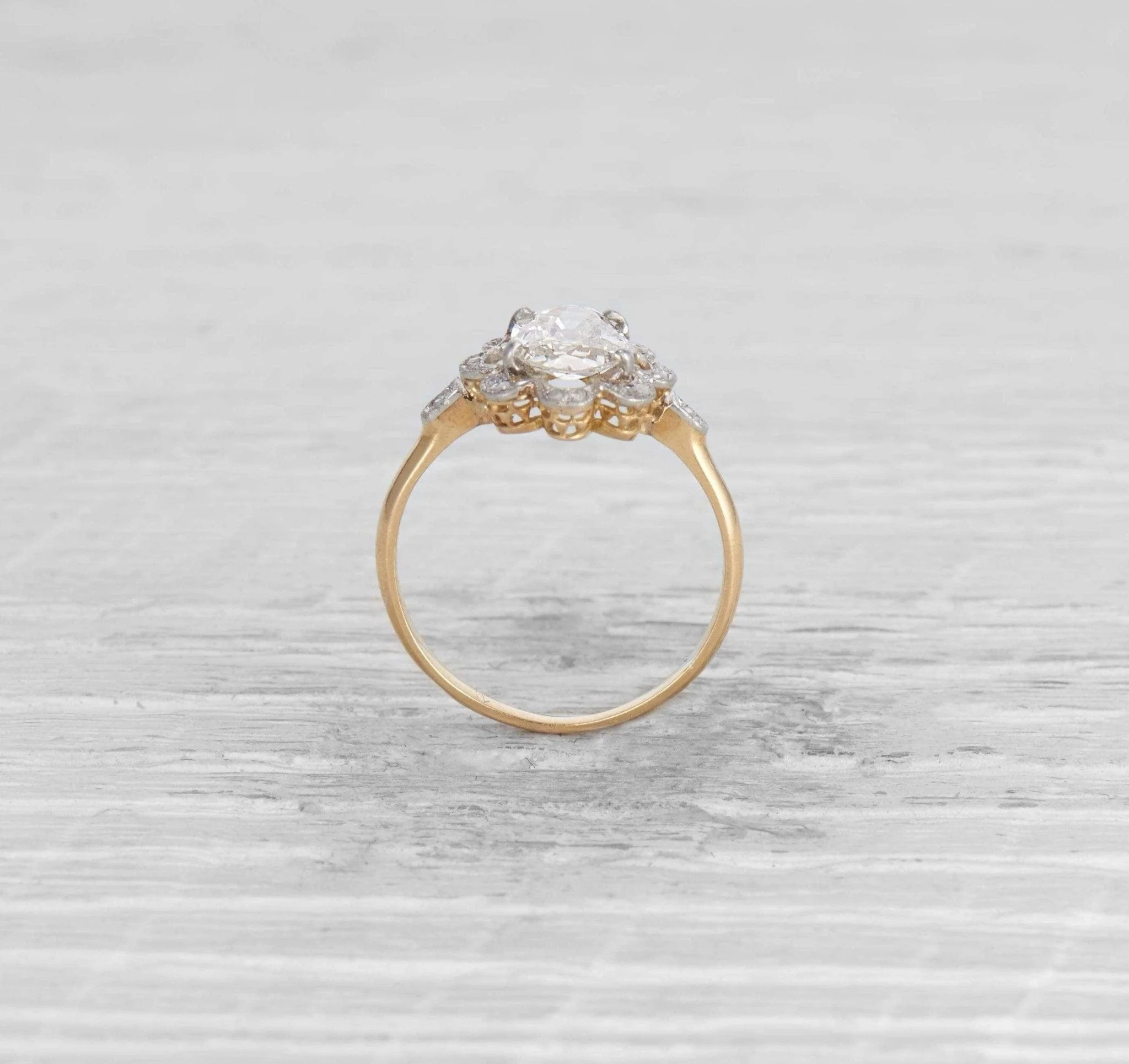 1.40 CARAT EDWARDIAN DIAMOND ENGAGEMENT RING - Image 4