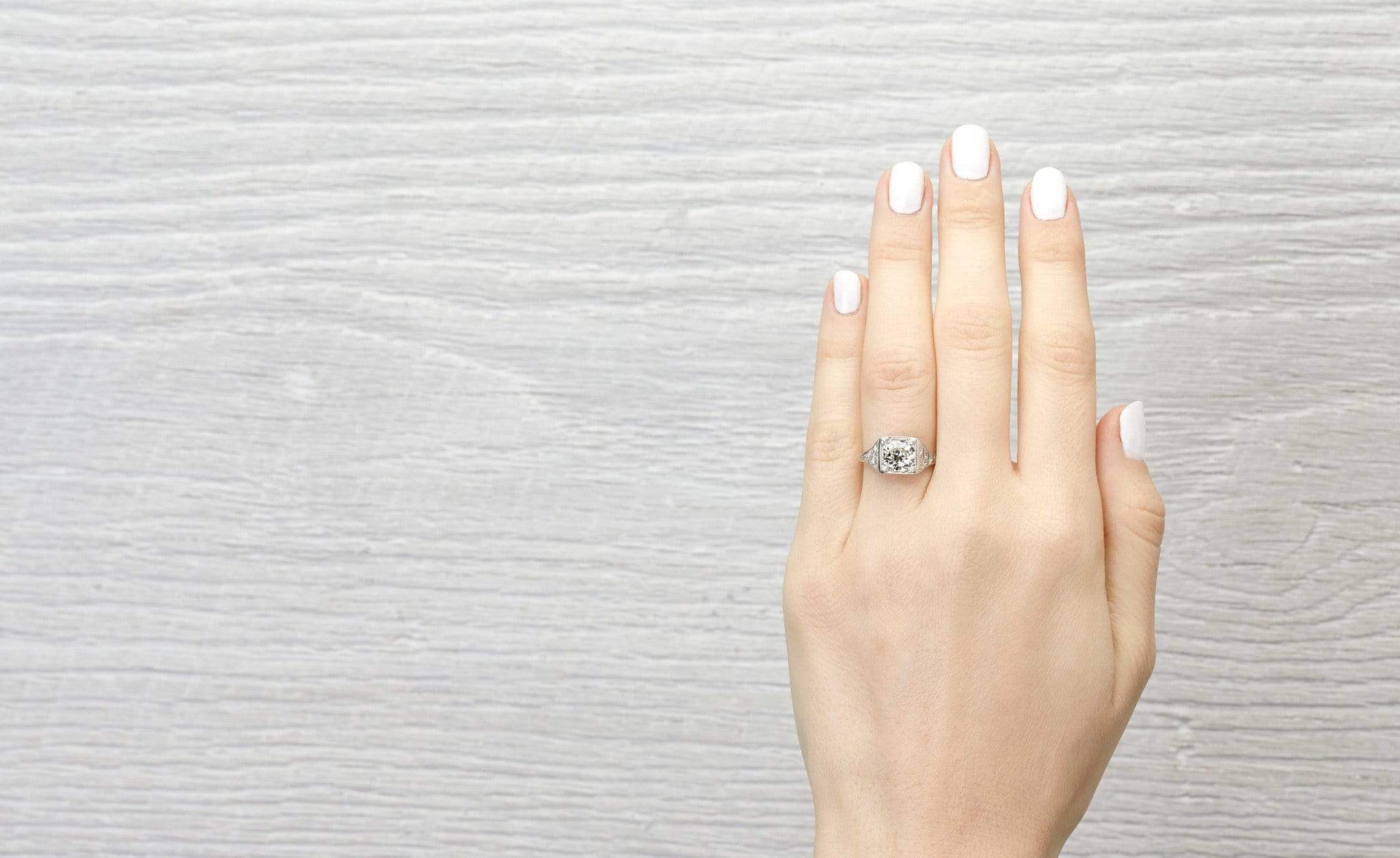 1.40 Carat Vintage Art Deco Engagement Ring - Image 5