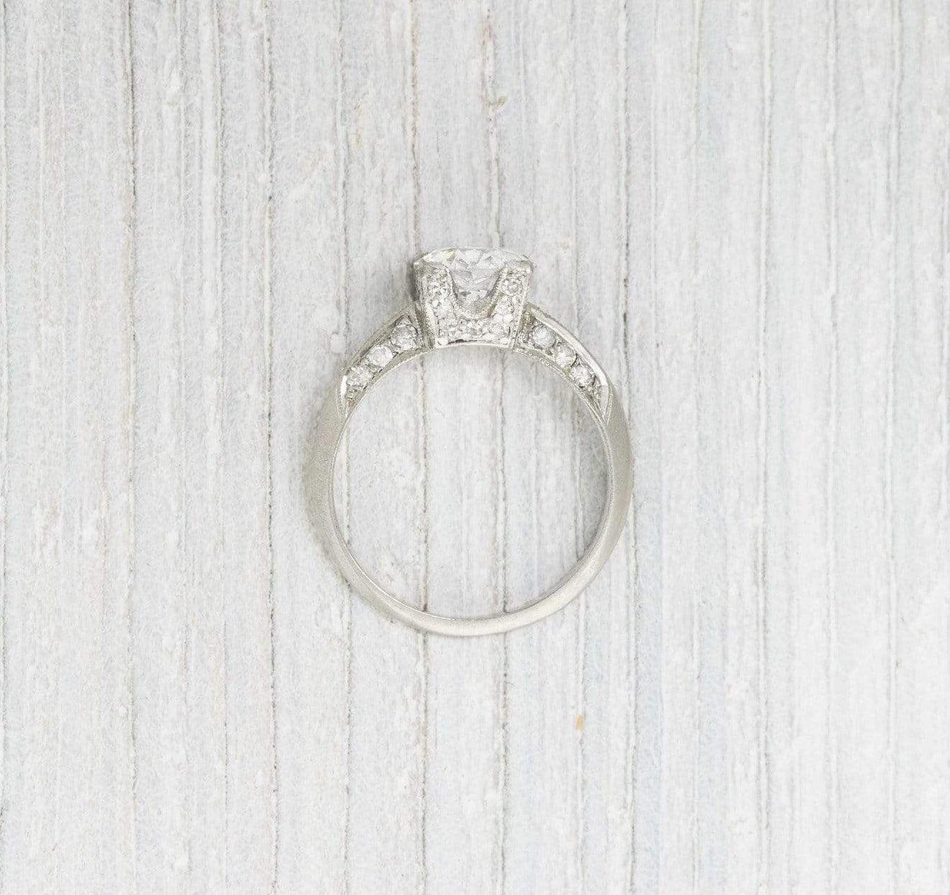 1.41 Carat Art Deco Engagement Ring - Image 4