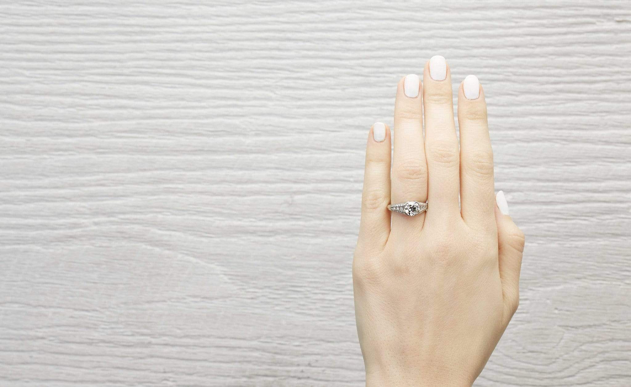 1.43 Carat Diamond Art Deco Engagement Ring - Image 5