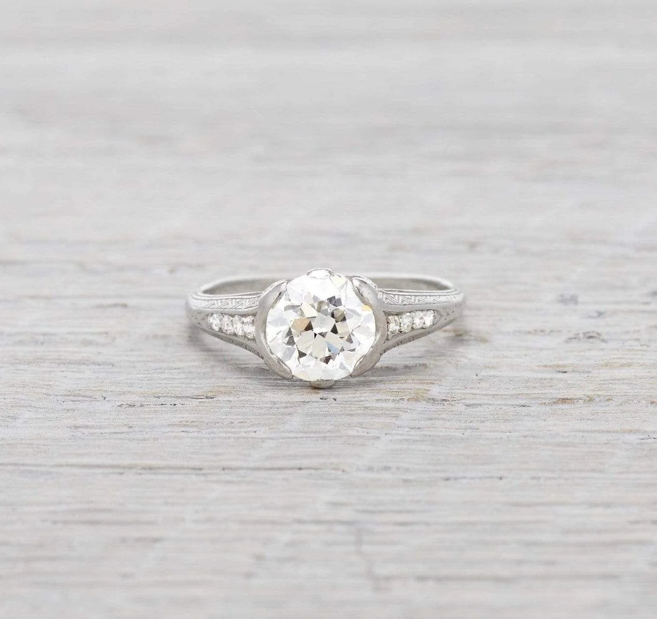 1.45 Carat Art Deco Engagement Ring - Image 2