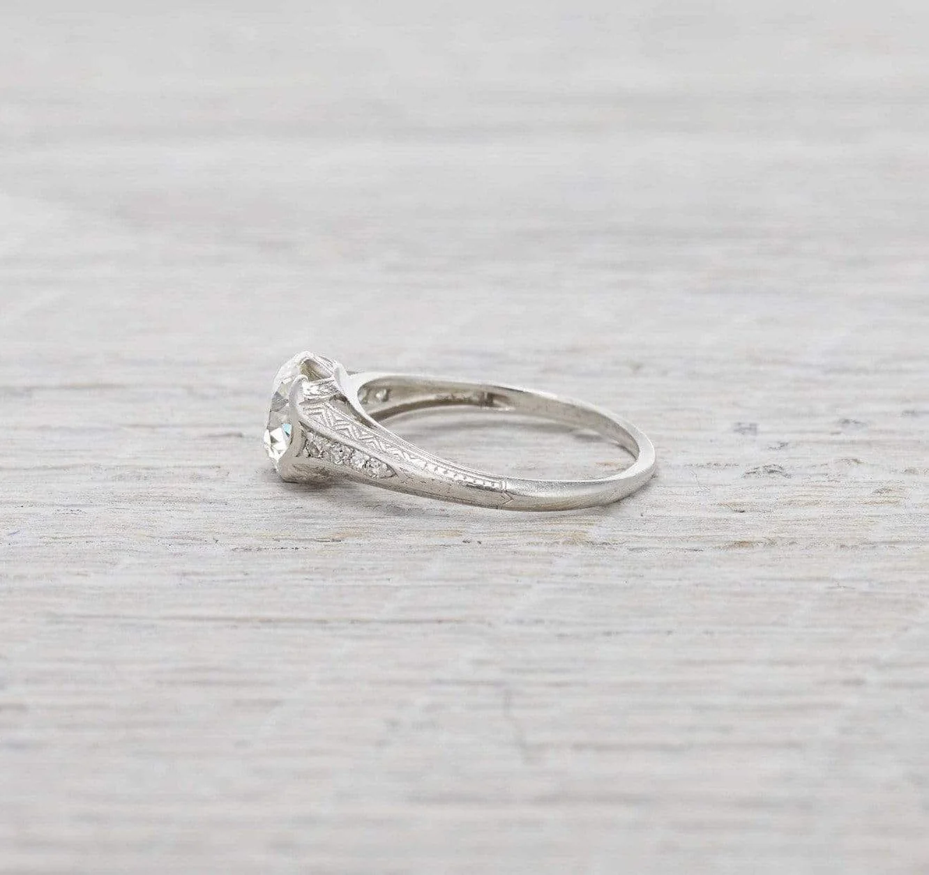 1.45 Carat Art Deco Engagement Ring - Image 3