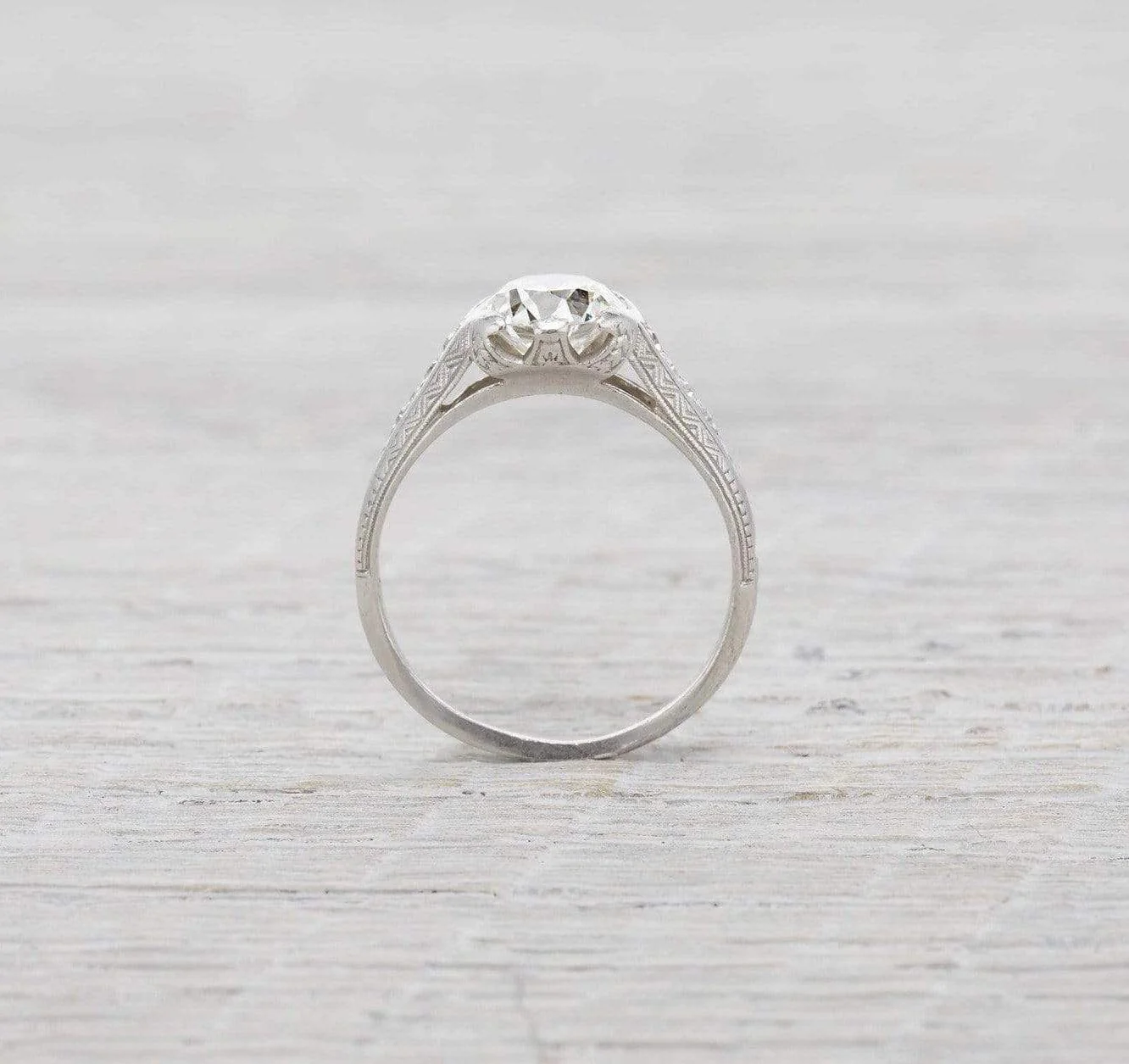 1.45 Carat Art Deco Engagement Ring - Image 4