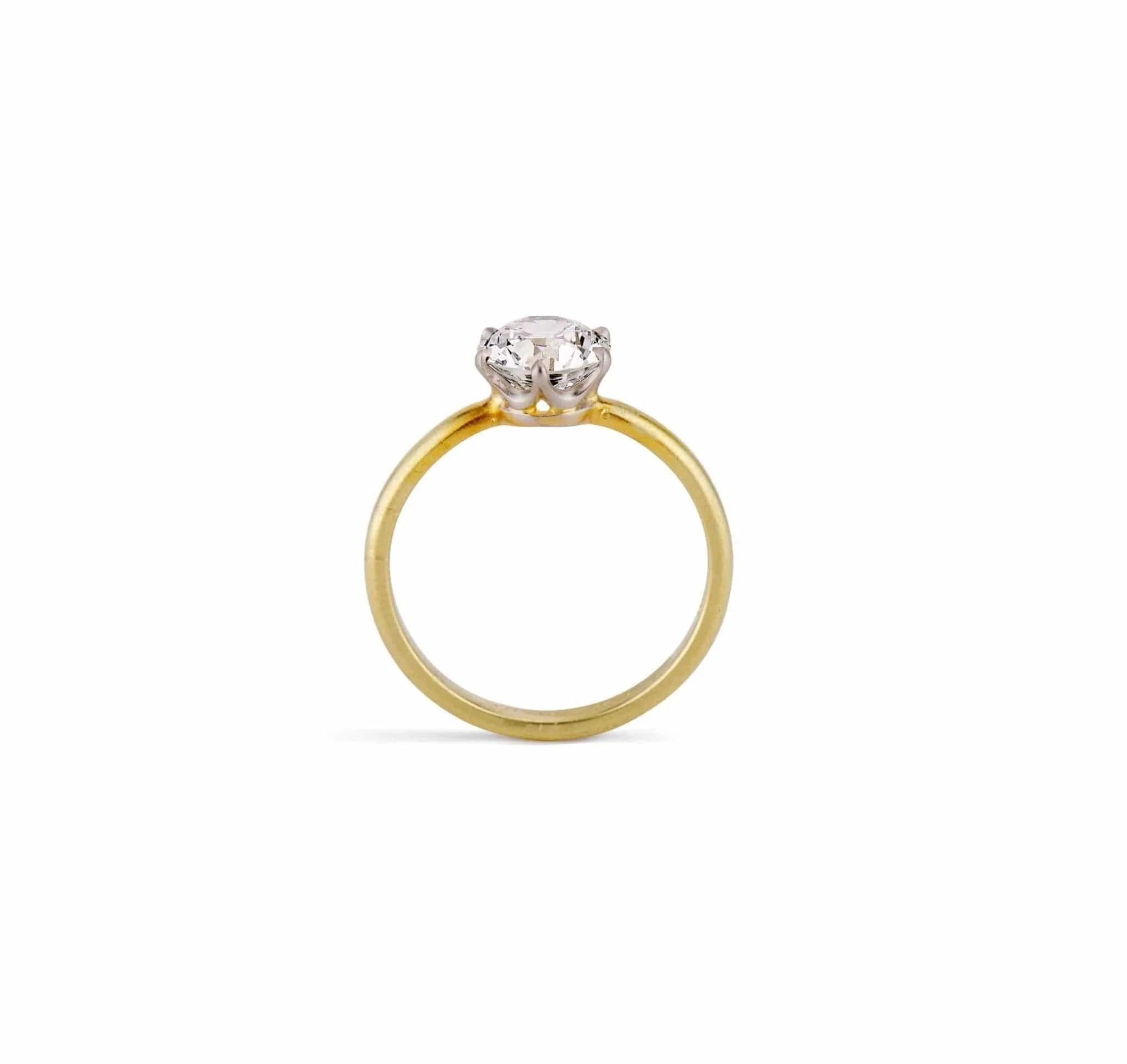 1930s Tiffany & Co 1.47 Carat Gold Solitaire - Image 4