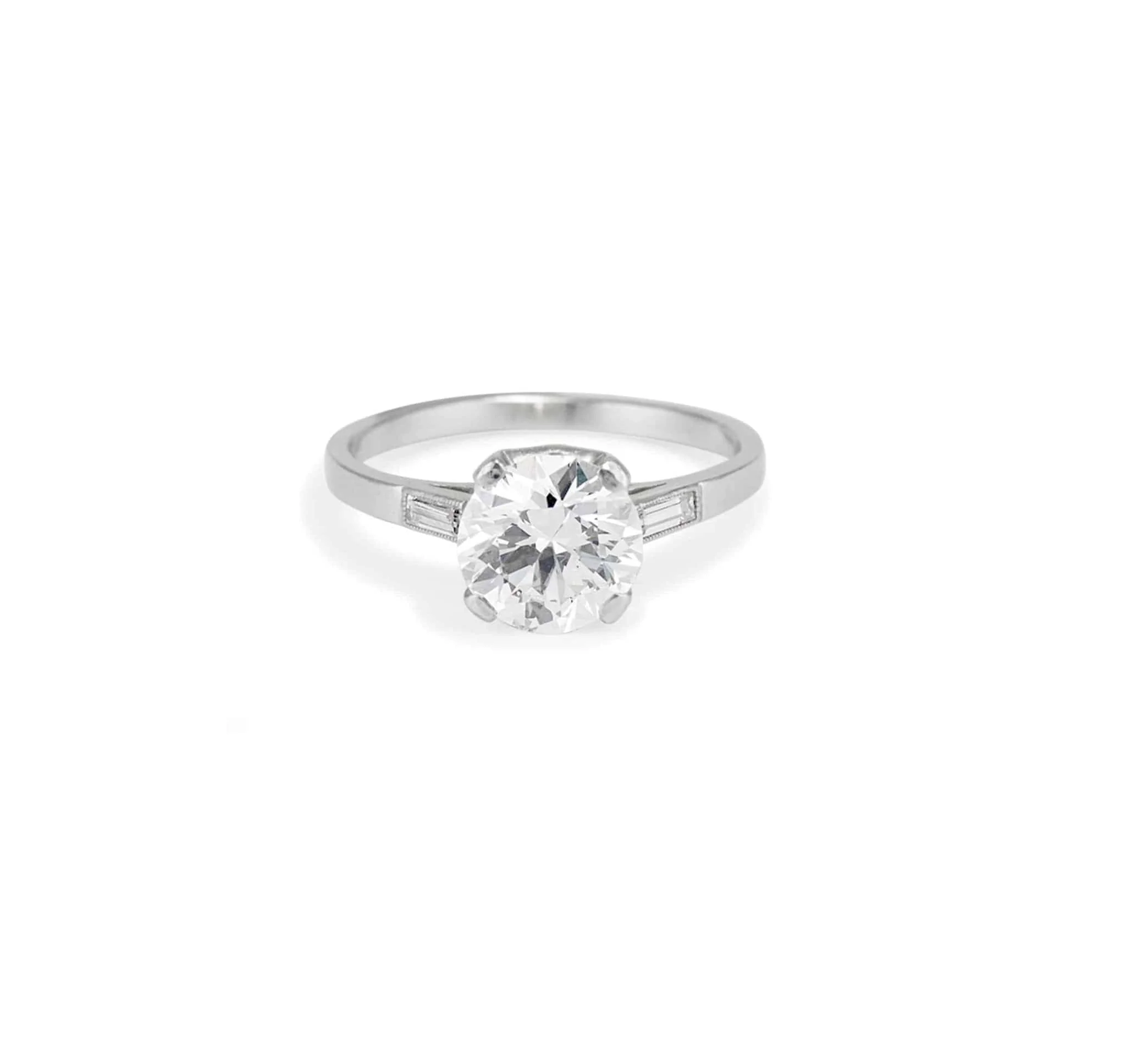 1.51 Carat Art Deco Engagement Ring - Image 2