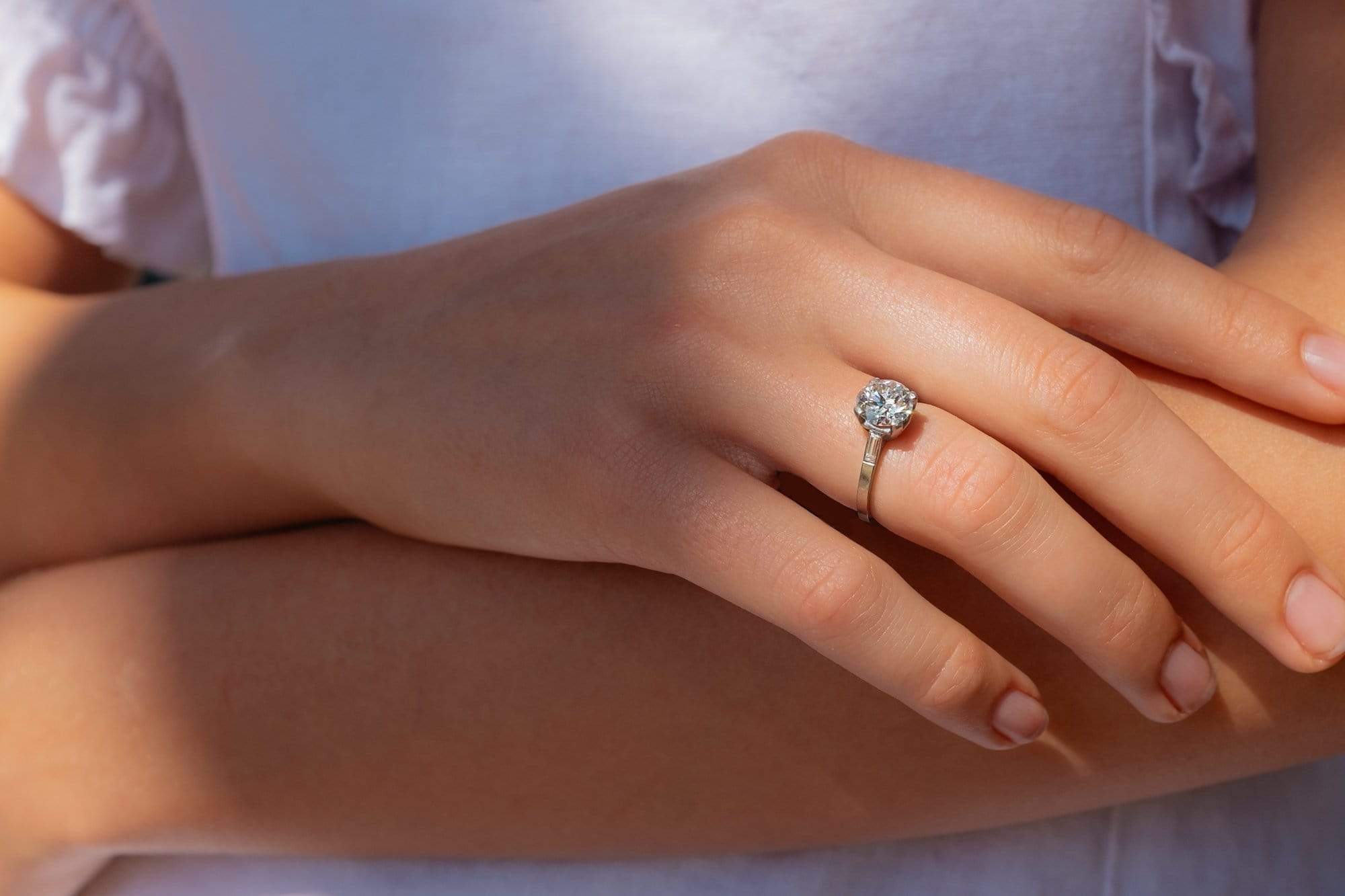 1.51 Carat Art Deco Engagement Ring - Image 6