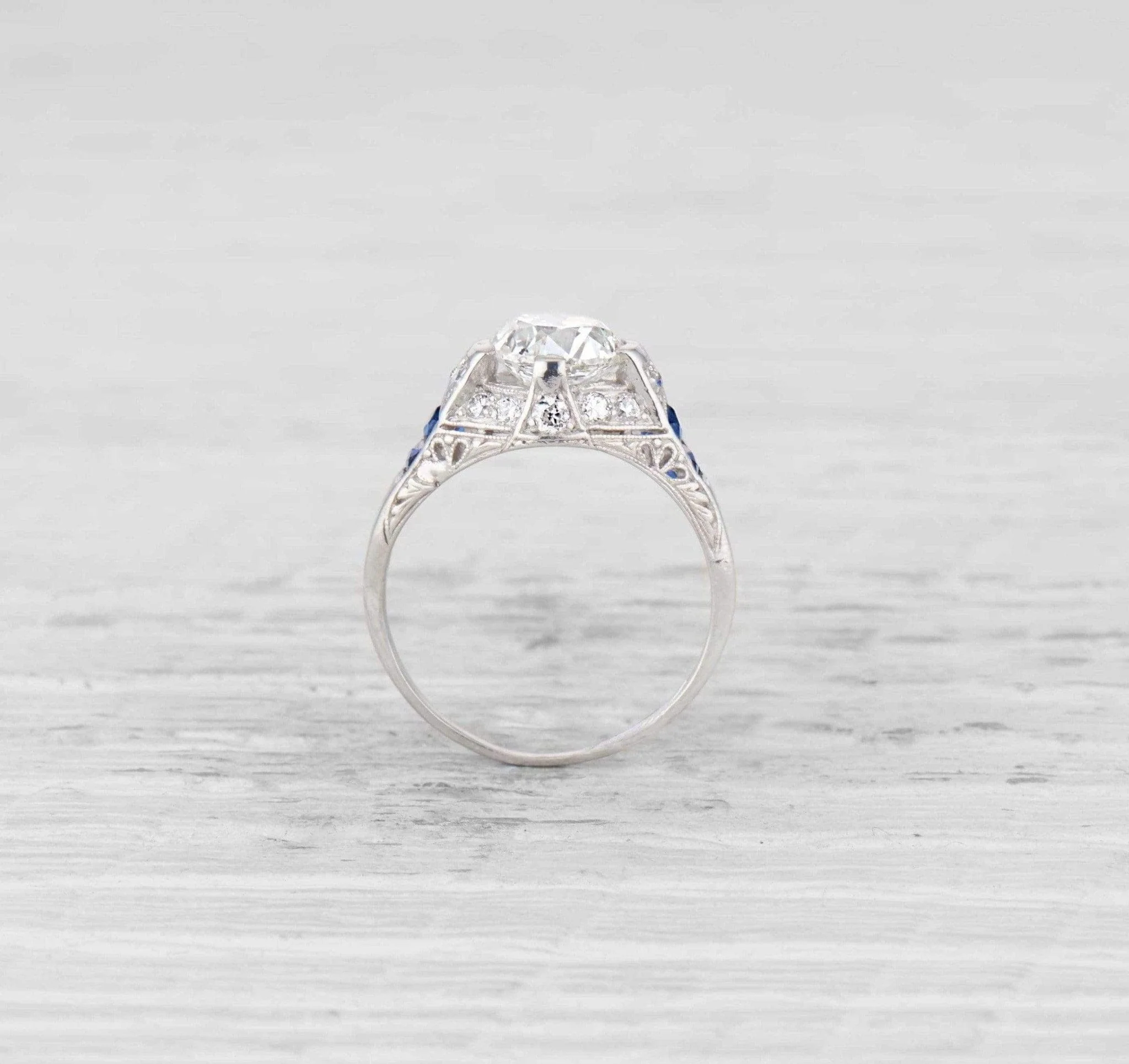 1.52 Carat Edwardian Diamond Engagement Ring - Image 4