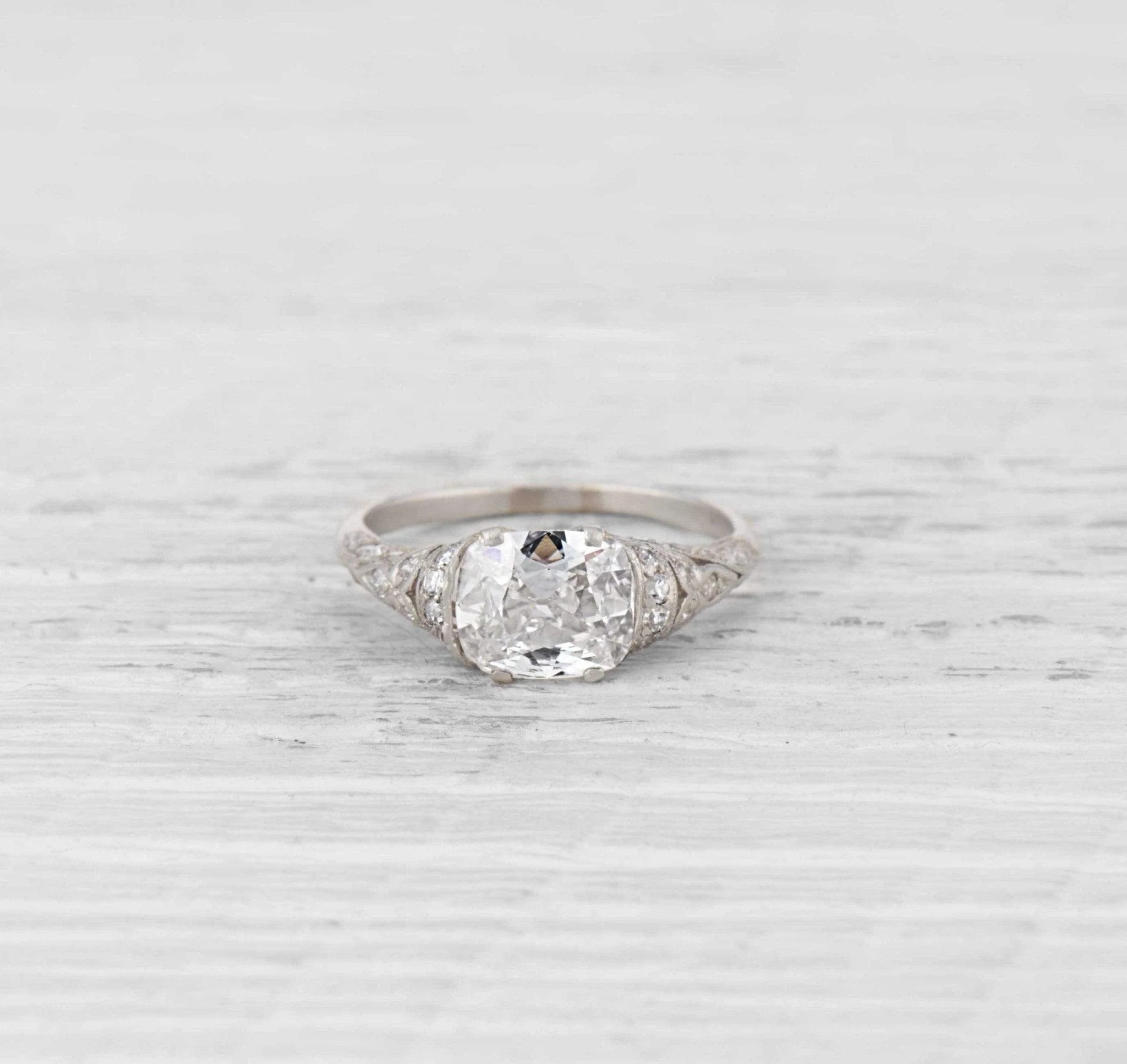 1.53 Carat Edwardian Diamond Engagement Ring - Image 2