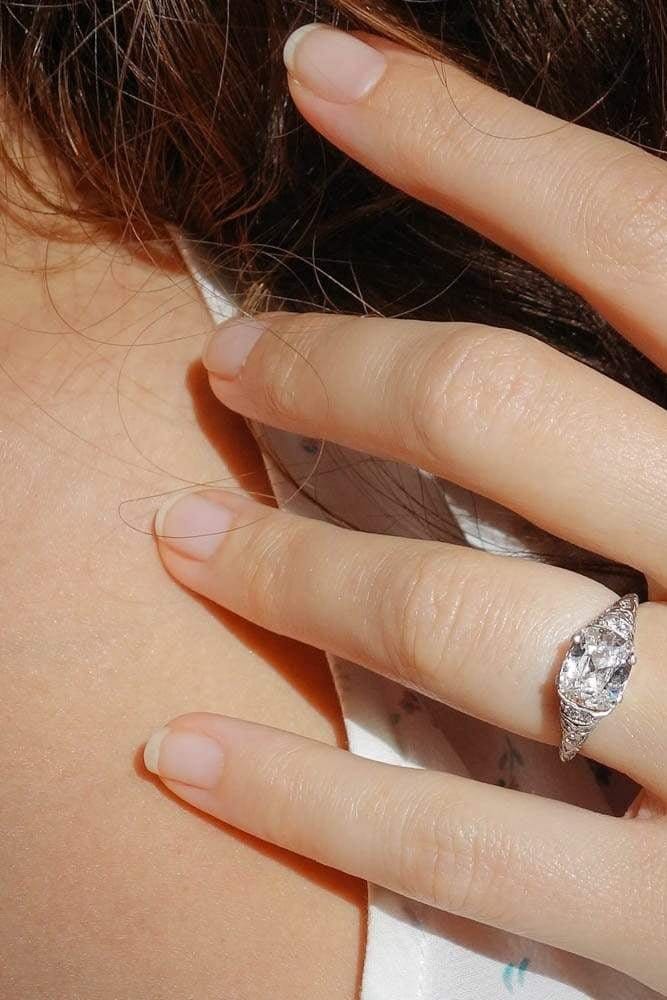 1.53 Carat Edwardian Diamond Engagement Ring - Image 6