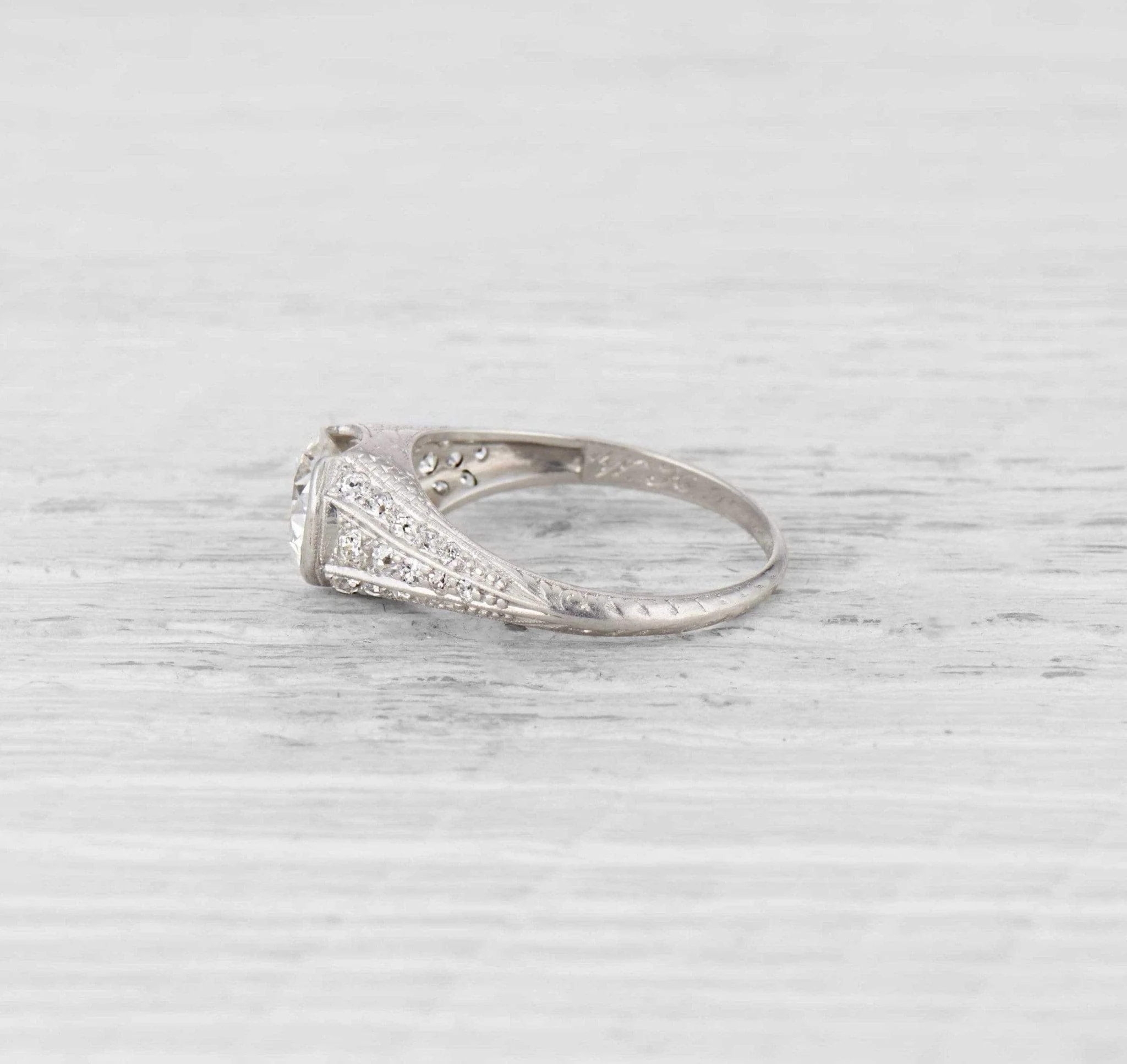 1.61 Carat Art Deco Engagement Ring - Image 3