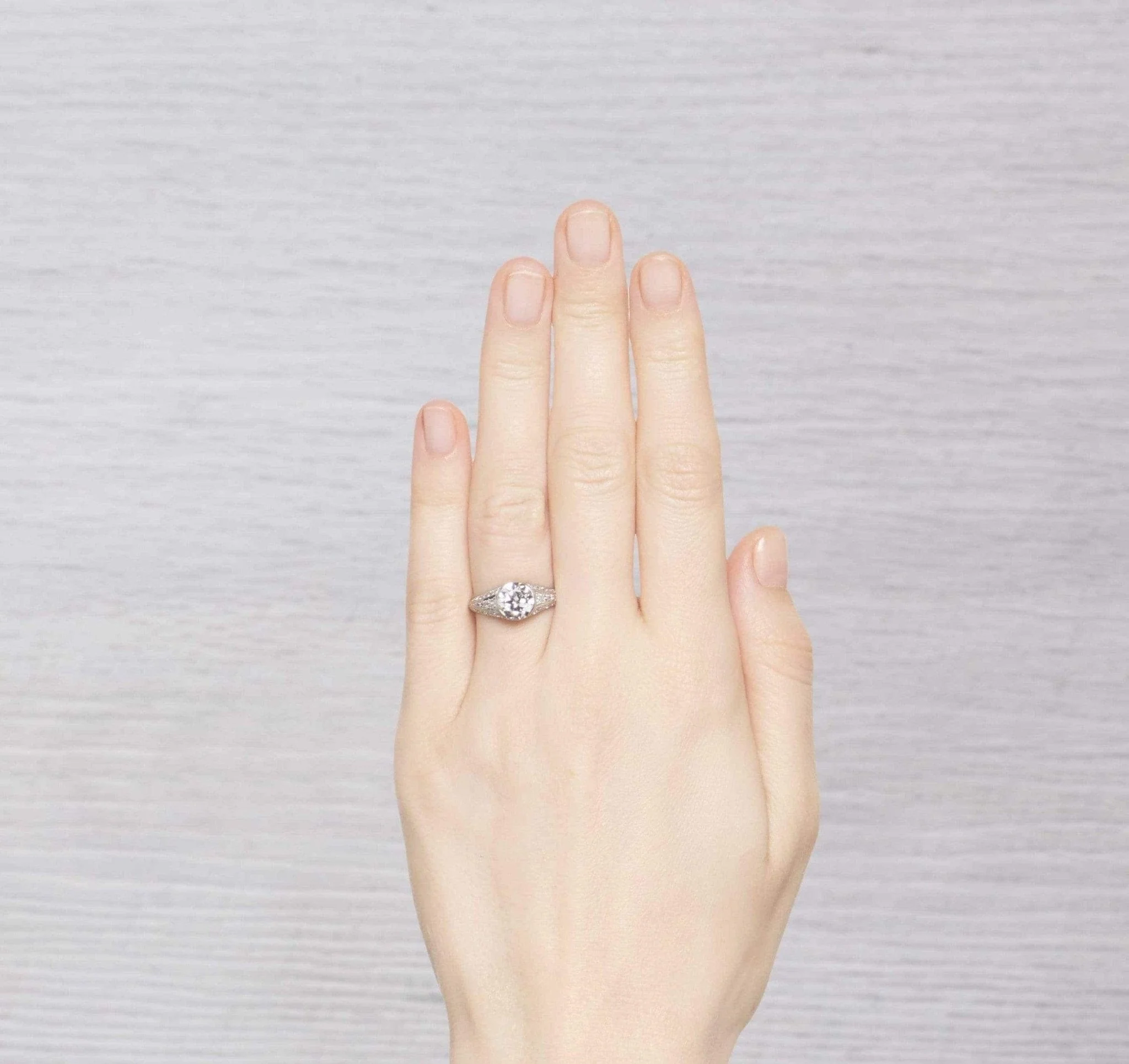 1.61 Carat Art Deco Engagement Ring - Image 5