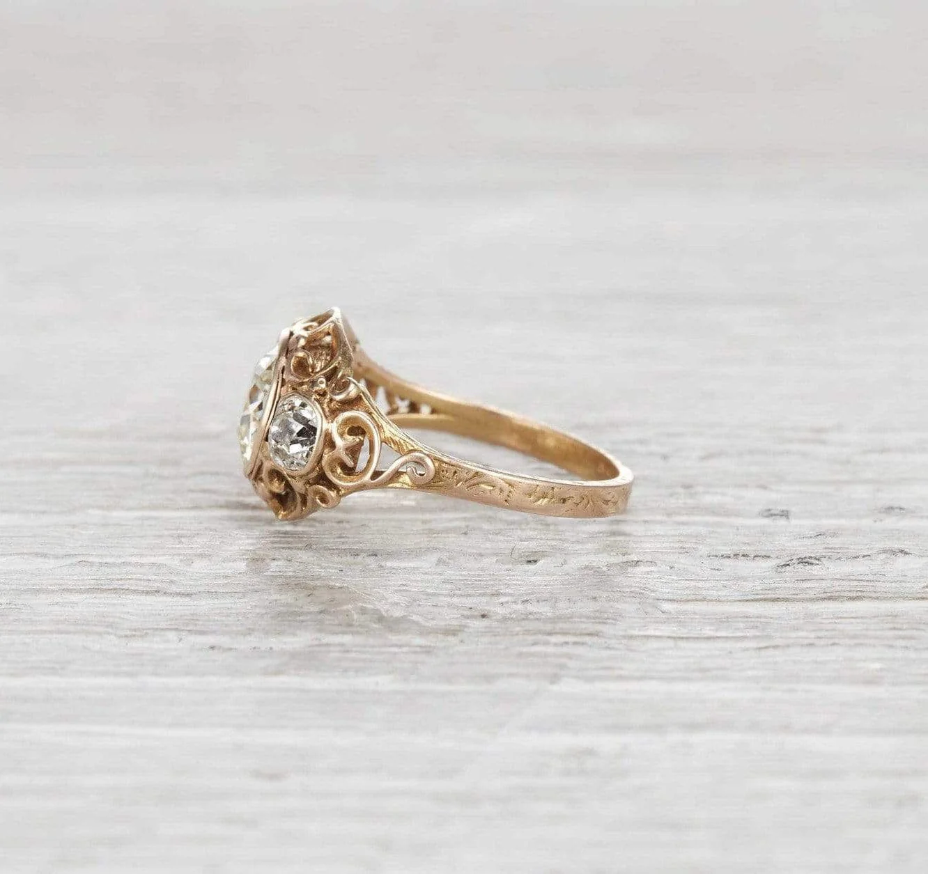 1.55 Carat Victorian Engagement Ring - Image 3