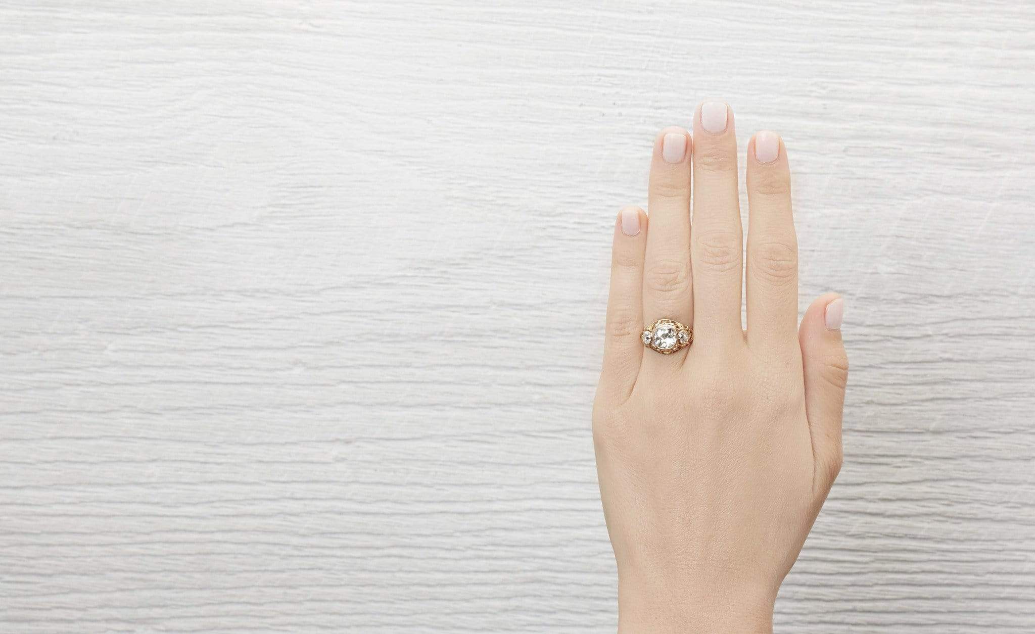 1.55 Carat Victorian Engagement Ring - Image 5