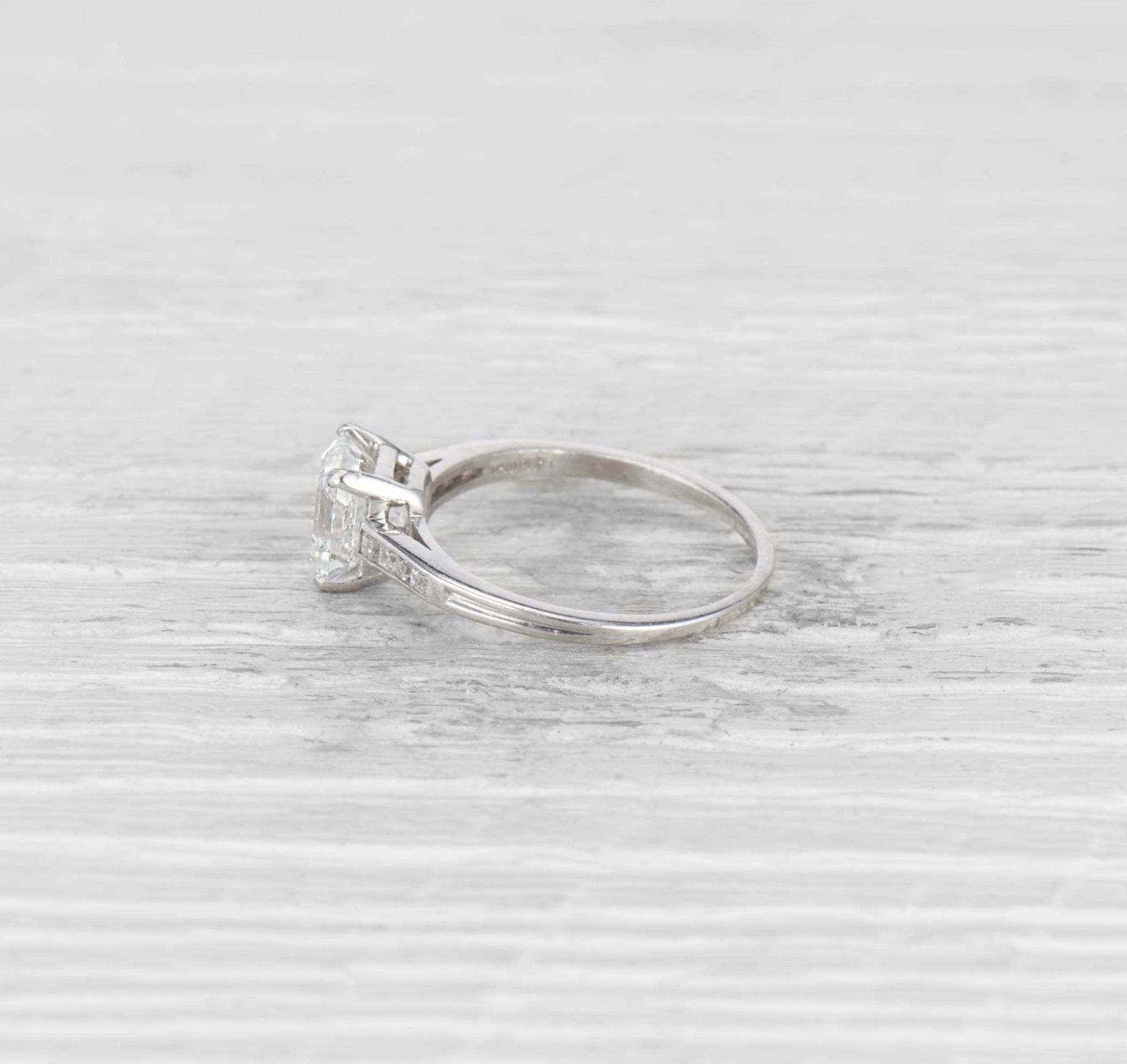 1.59 ART DECO TIFFANY & CO. DIAMOND ENGAGEMENT RING - Image 3