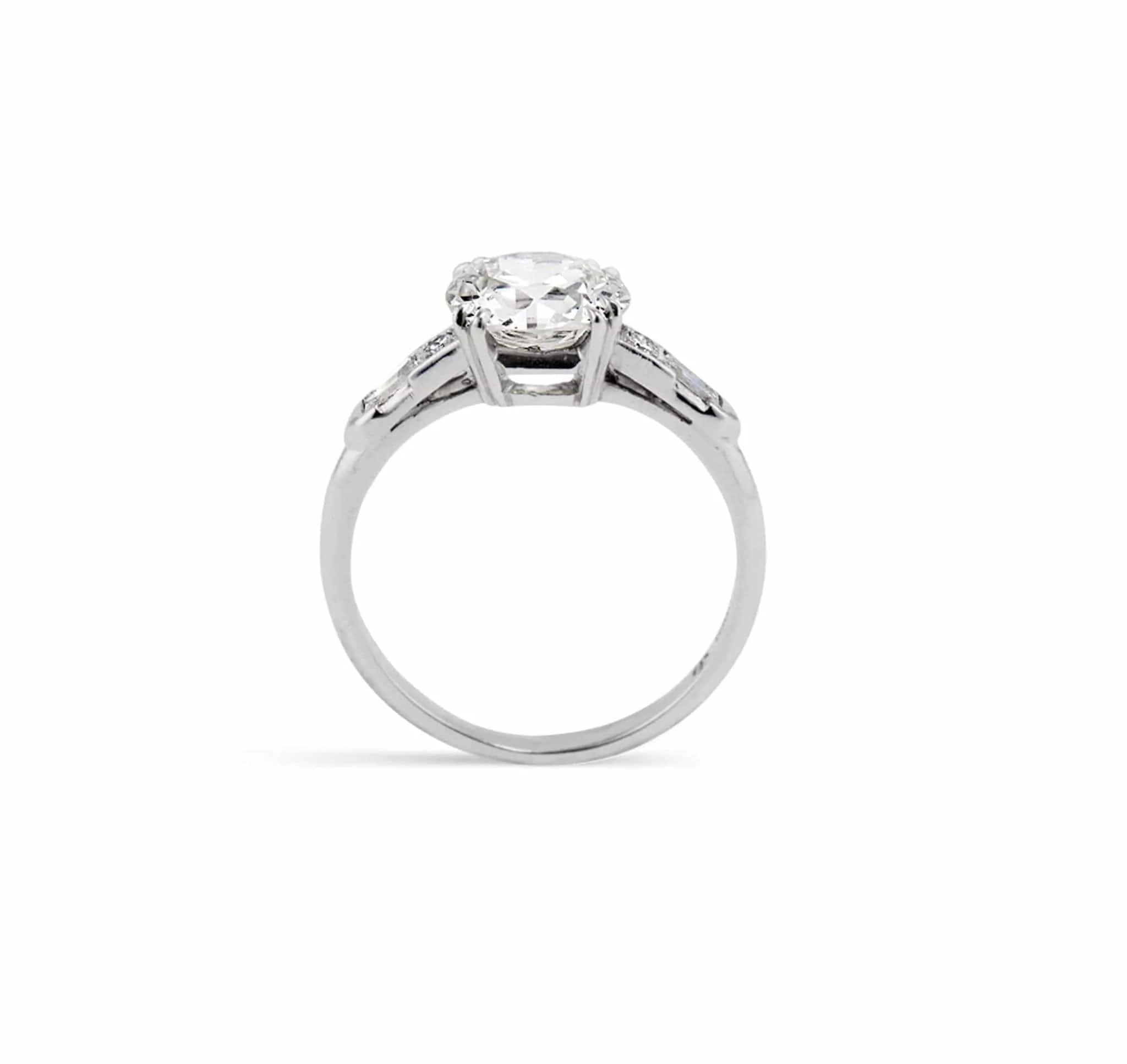 1.60 Carat Art Deco Vintage Engagement Ring - Image 4