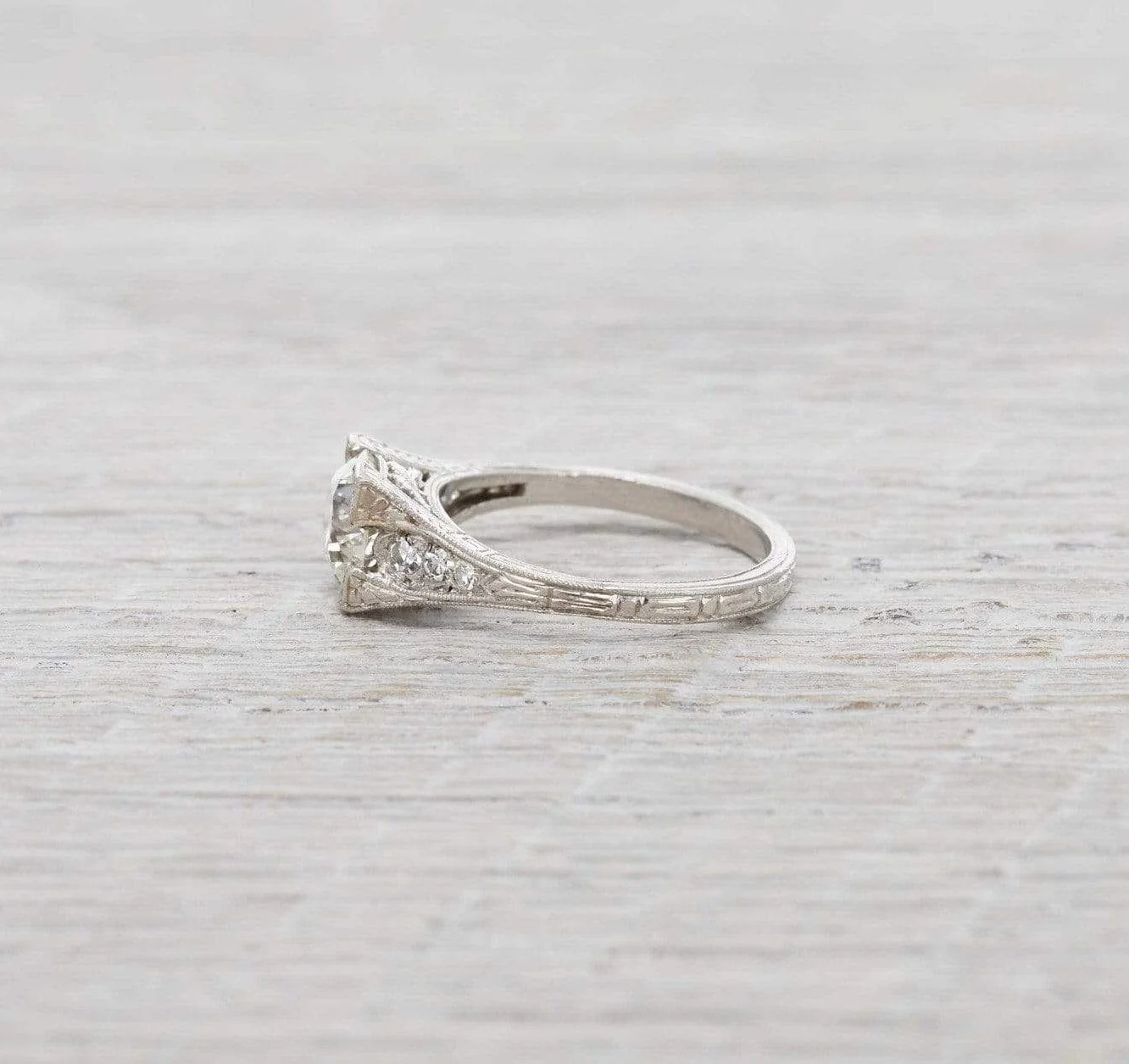 1.68 Carat Vintage Diamond Engagement Ring - Image 3