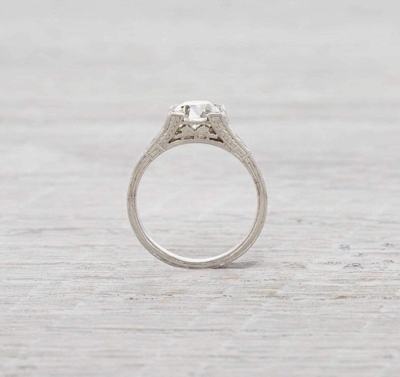 1.68 Carat Vintage Diamond Engagement Ring - Image 4