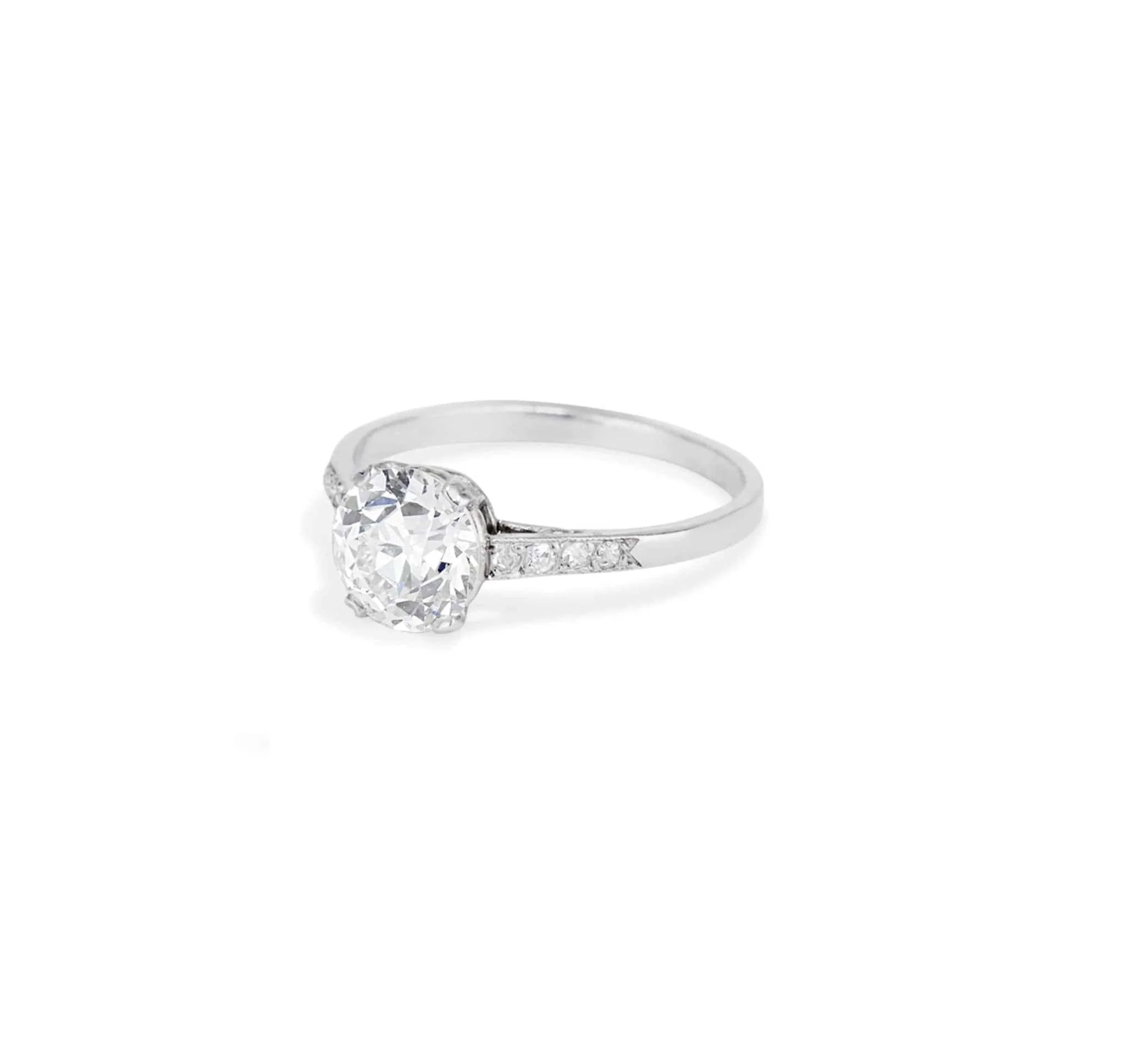 1920s 1.69 Carat Old European Cut Diamond Solitaire - Image 2