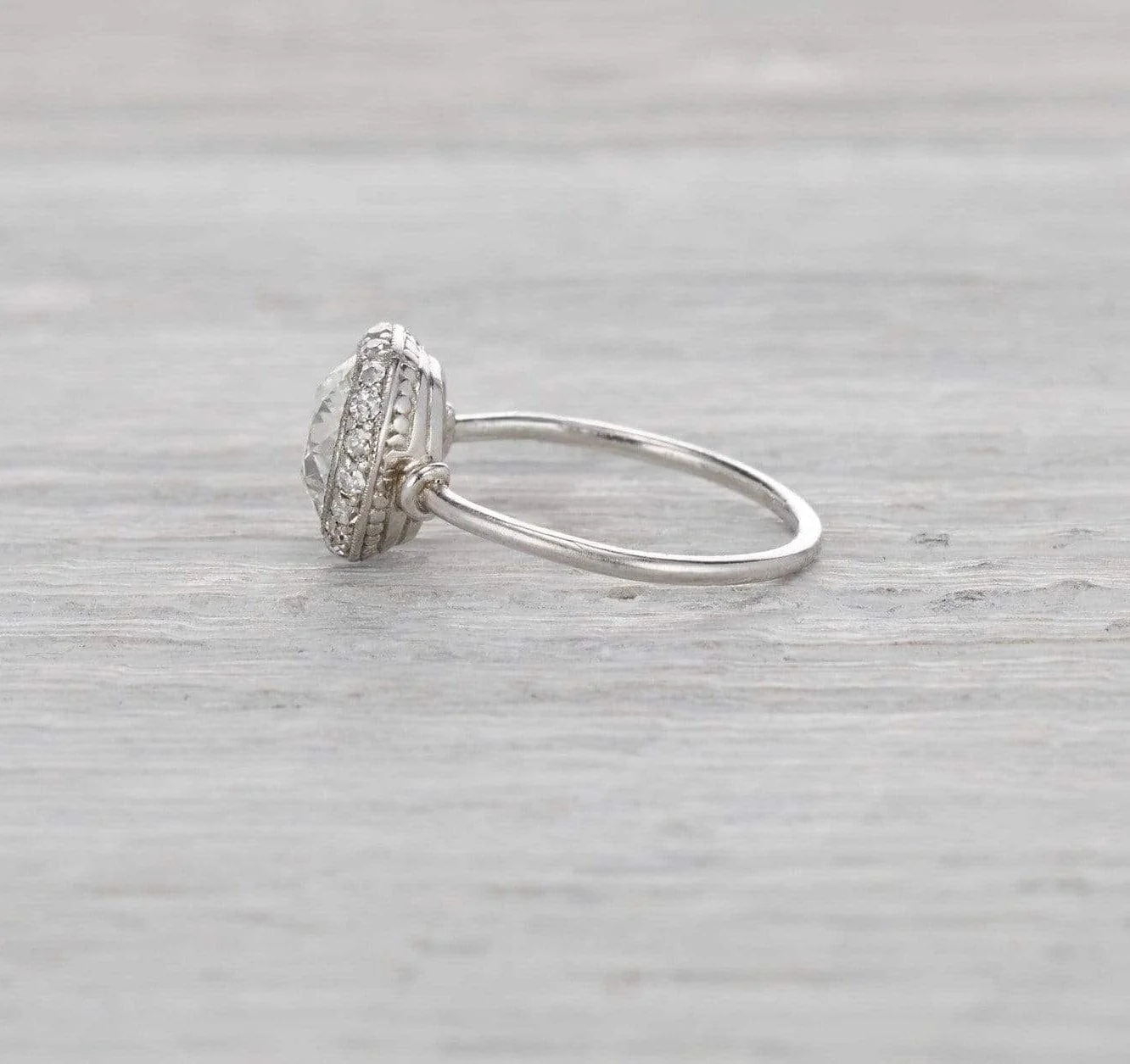 1.70 Carat Art Deco Engagement Ring - Image 3