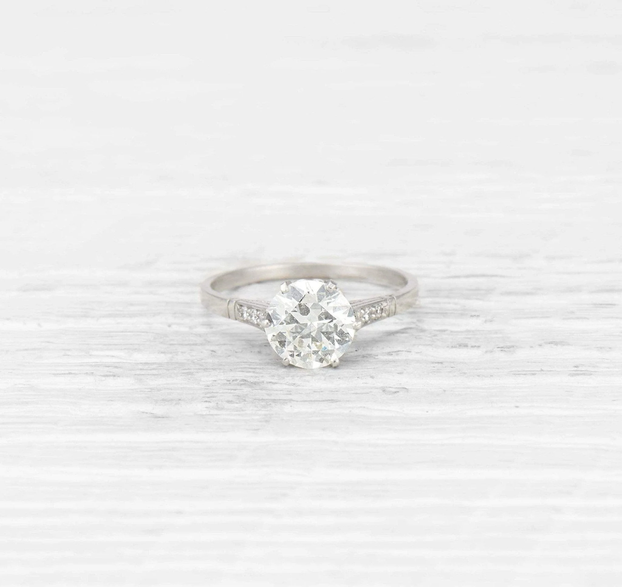 1.70 CARAT EDWARDIAN DIAMOND ENGAGEMENT RING - Image 2